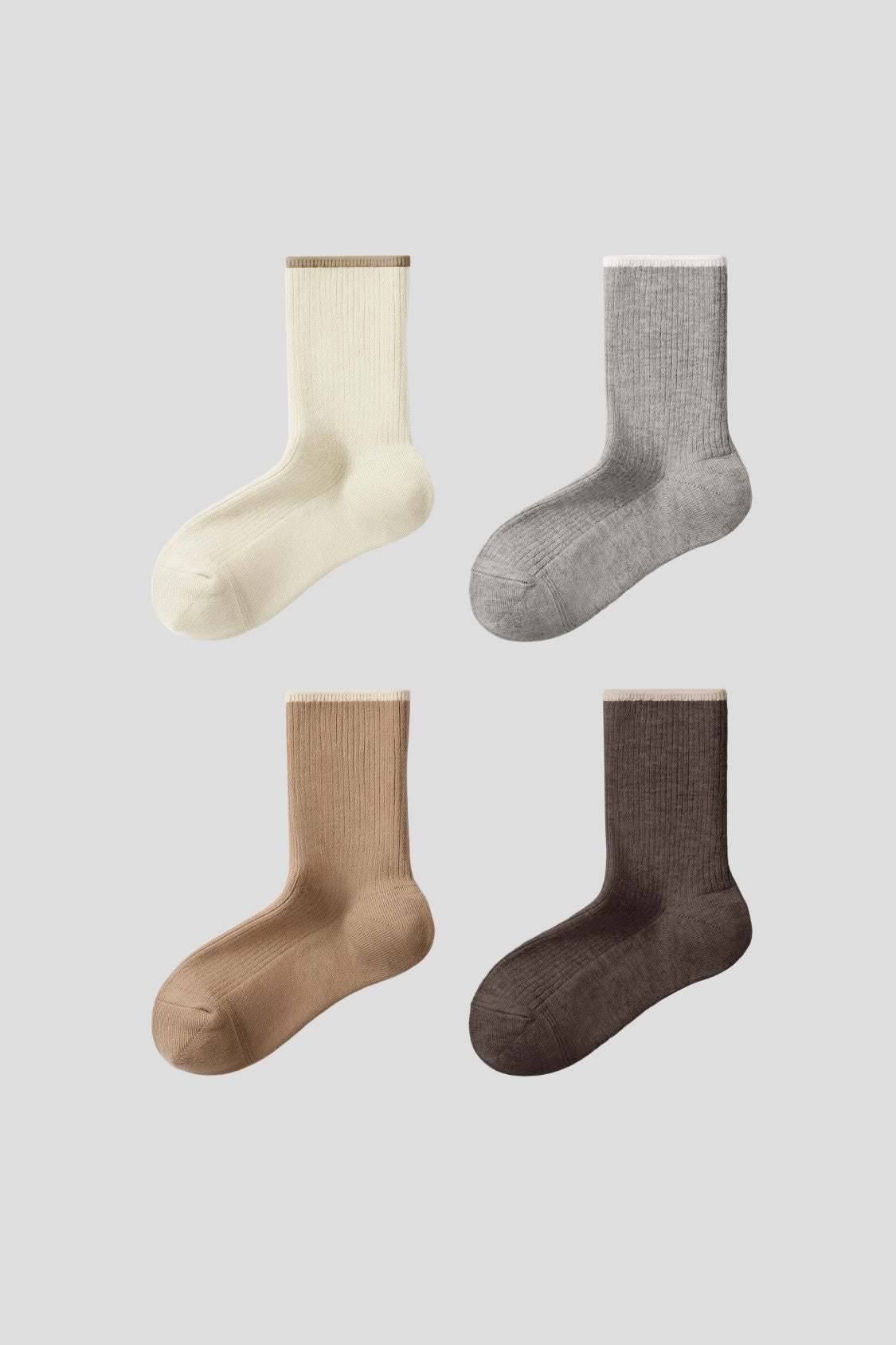 Atmungsaktive Barefeel-Crew-Socken für alle (4er-Pack) SF045/SF047