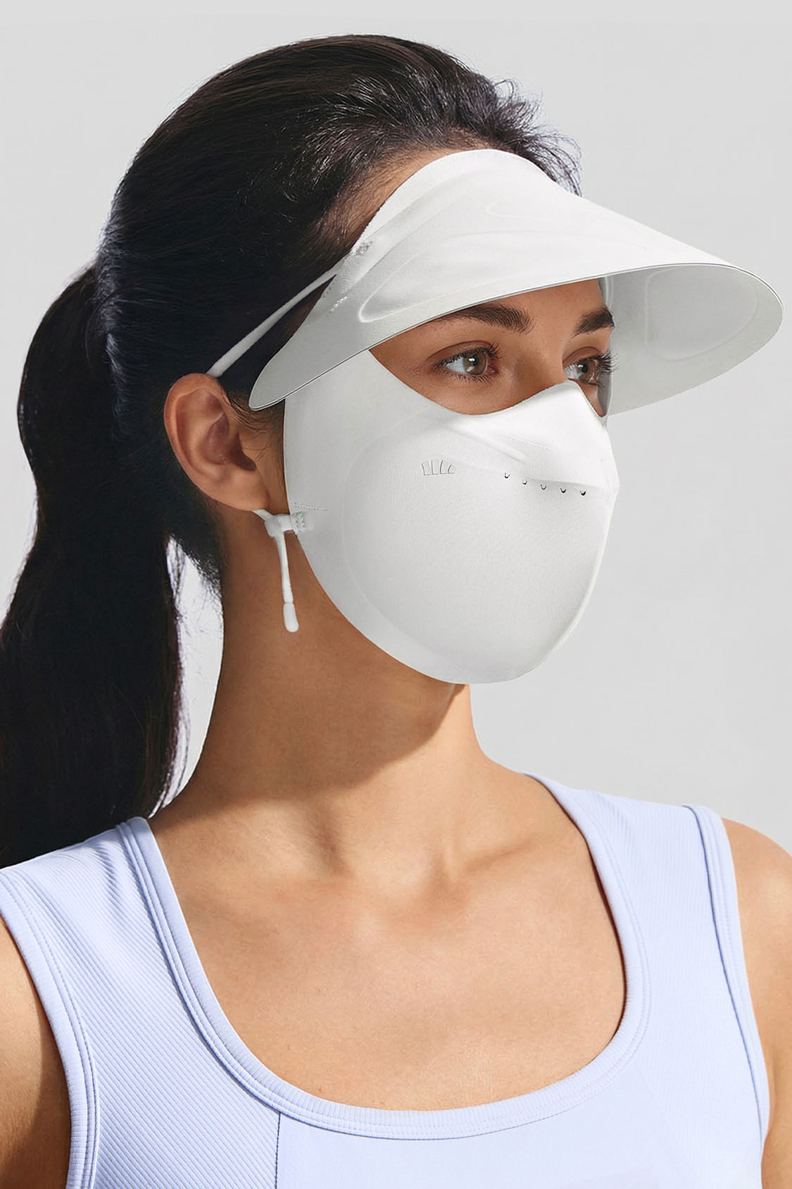 Women's Brimmed Sun Protection Face Cover UPF 50+ SS010