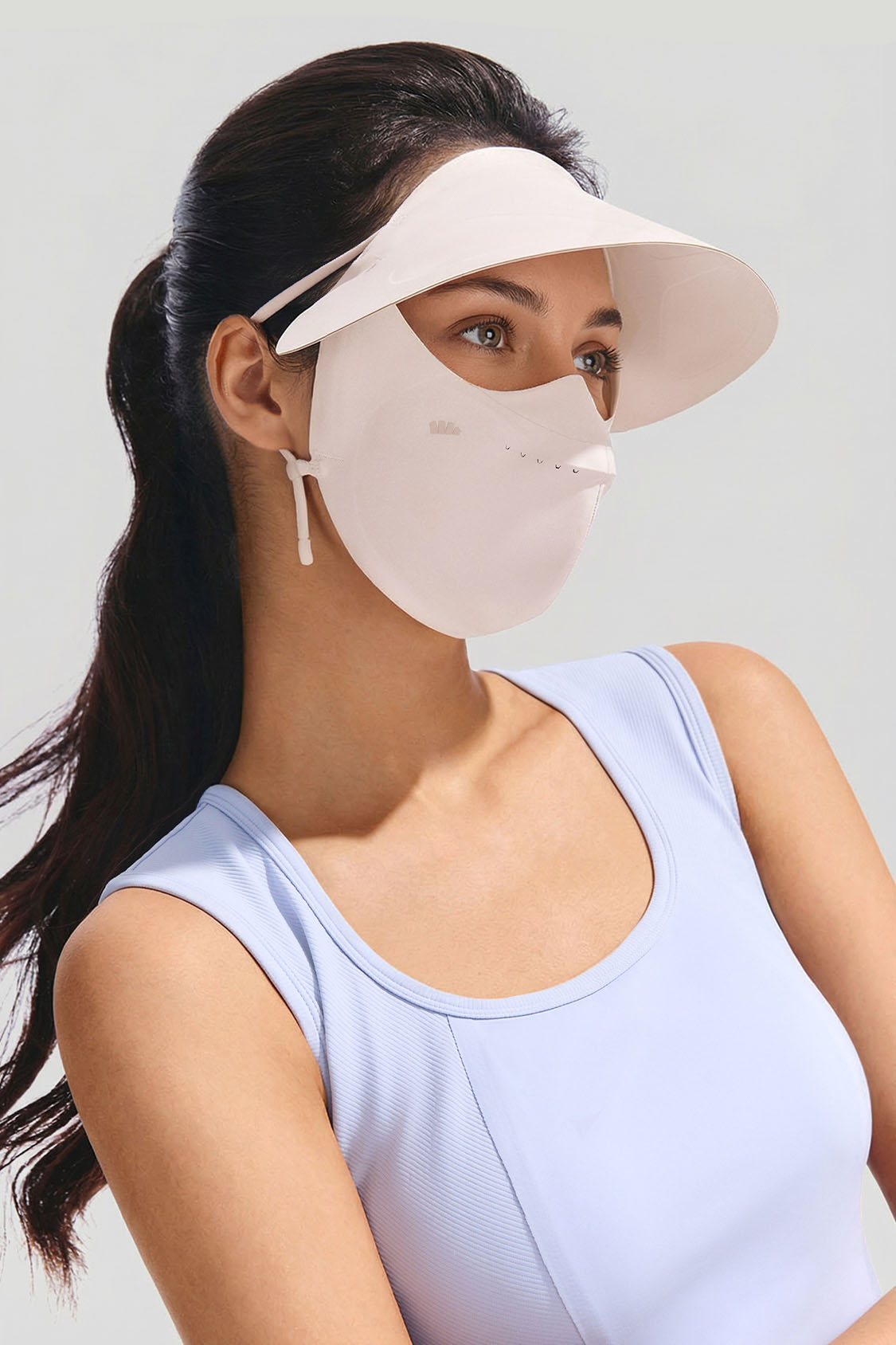 Women's Brimmed Sun Protection Face Cover UPF 50+ SS010