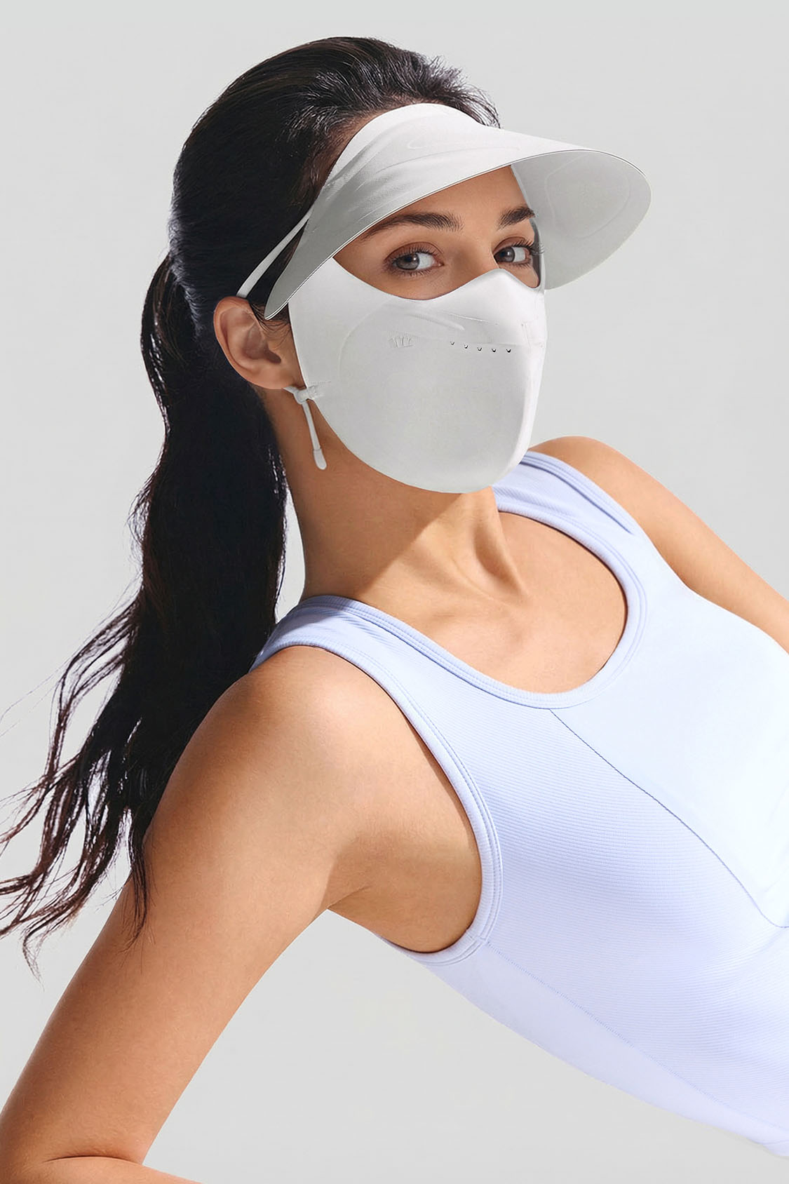 Women's Brimmed Sun Protection Face Cover UPF 50+ SS010