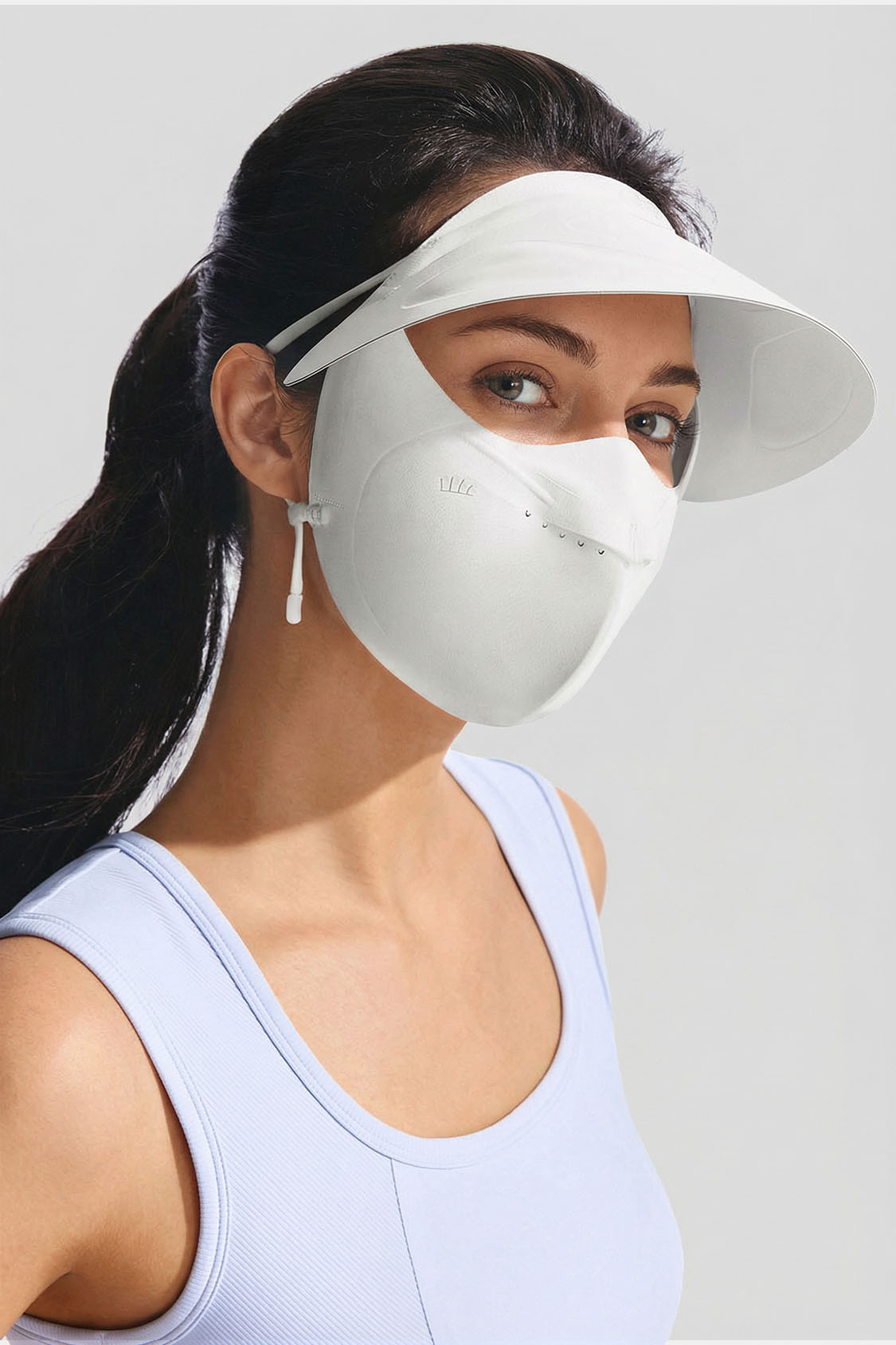 Women's Brimmed Sun Protection Face Cover UPF 50+ SS010