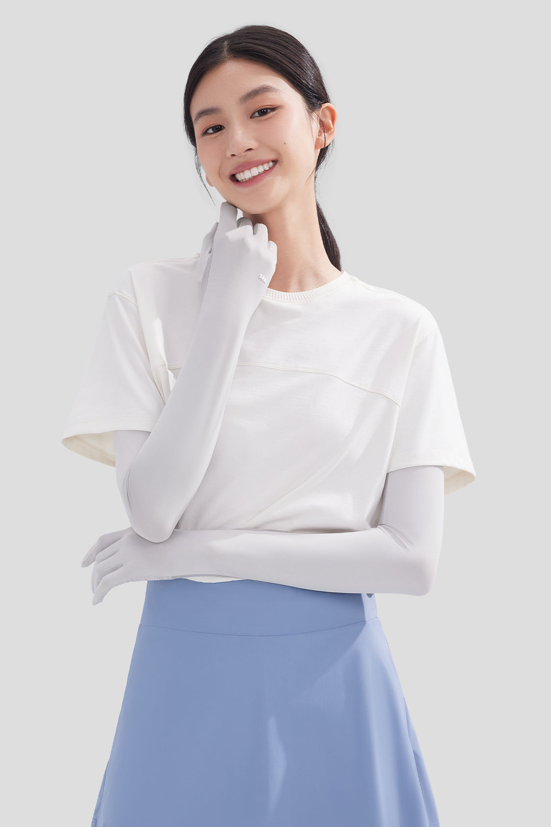 Longloop - Women's Sun Protection Arm Sleeves with Golves UPF50+