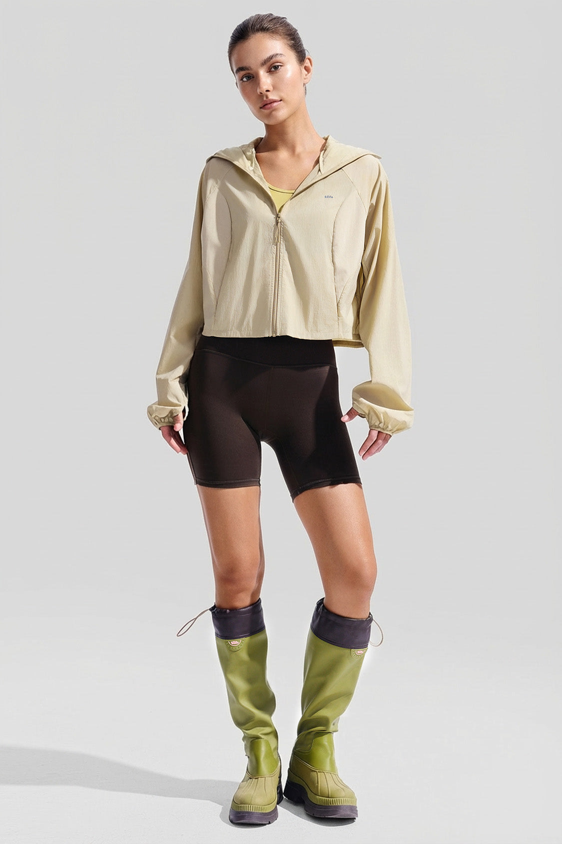 Damen Kurz geschnittene Sonnenschutz-Jacke UPF 100+ TS400