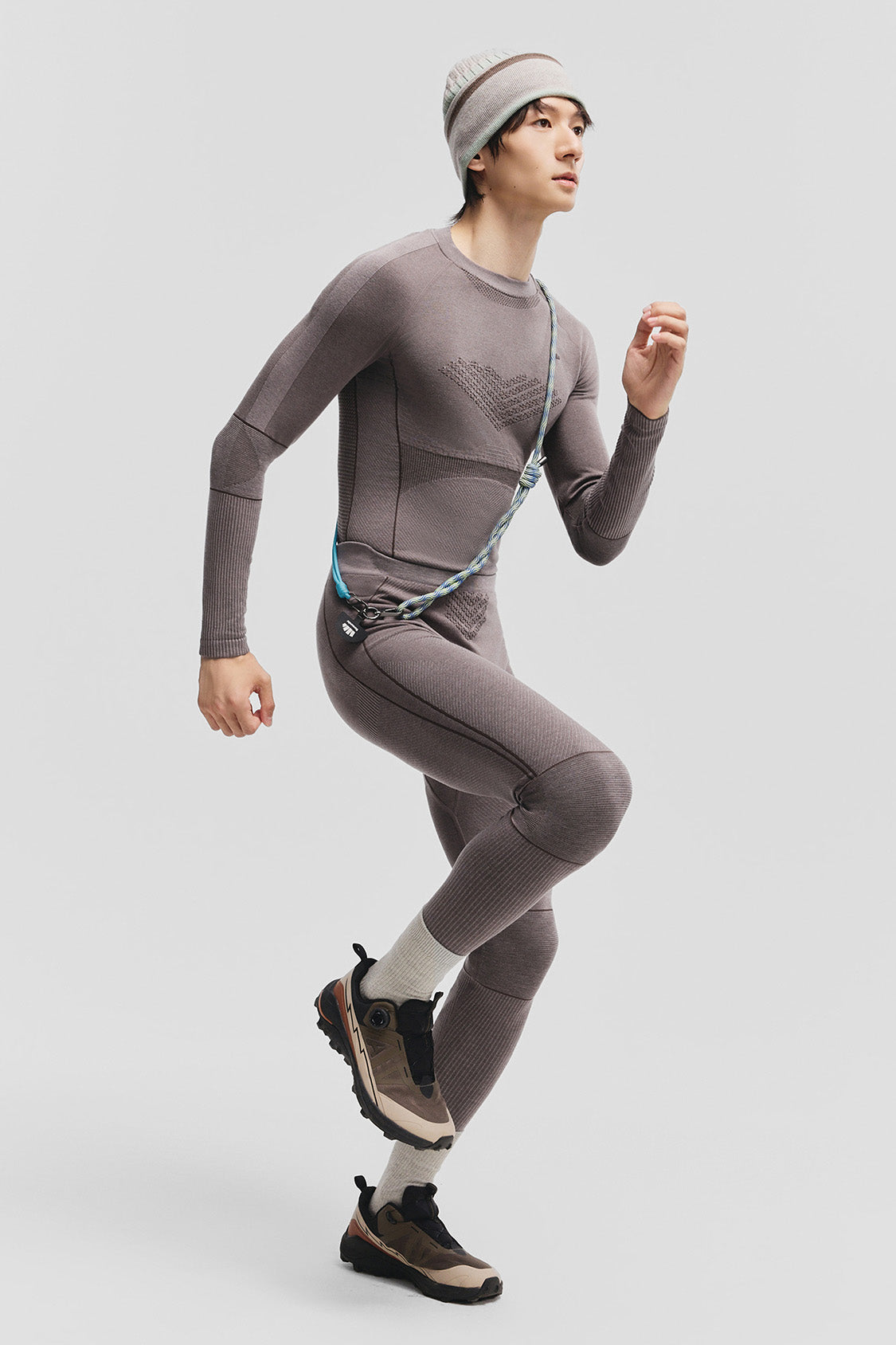 beneunder thermaset mens extra warmth outdoor performance base layer set #color_tan