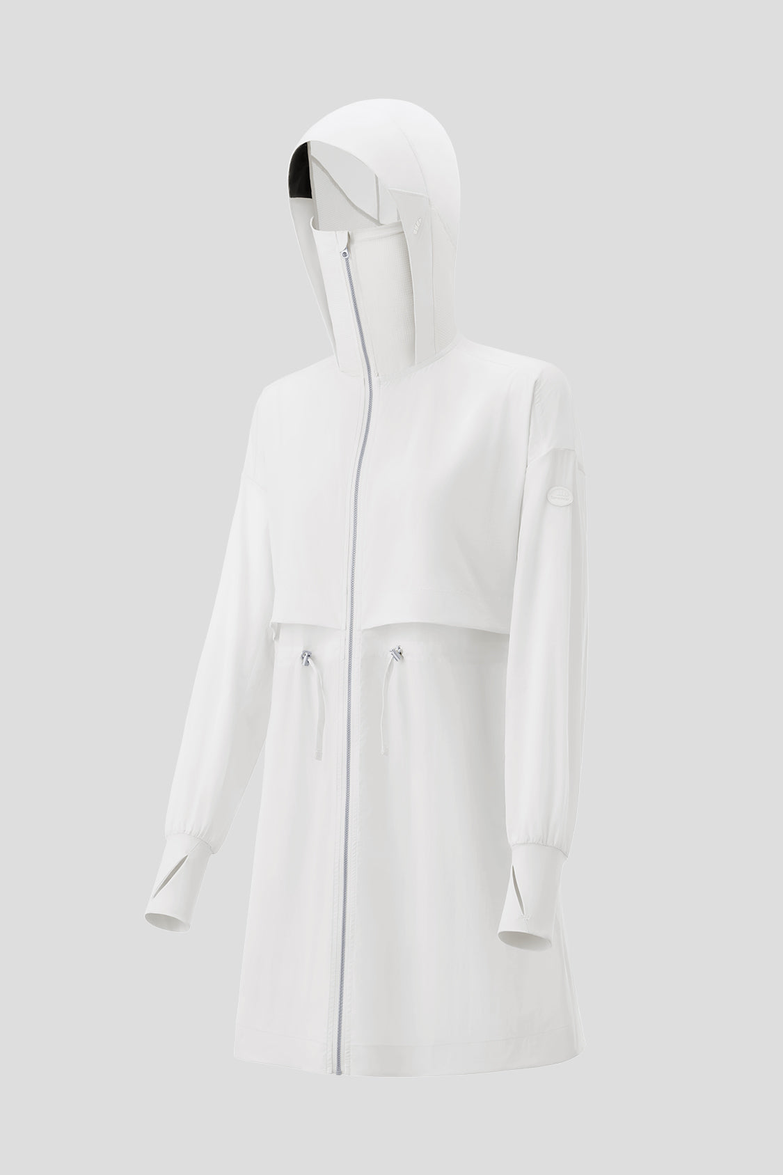 beneunder women's sun protection jacket upf50+ #color_white