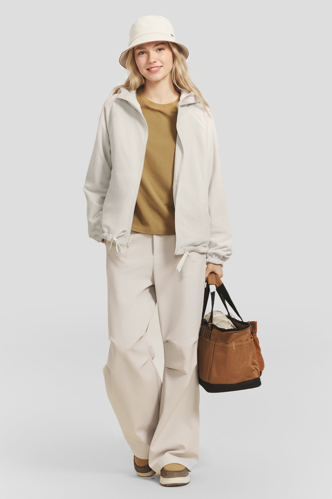 Veste réversible à capuche pour femme en polaire micro (chaleur moyenne) PM030