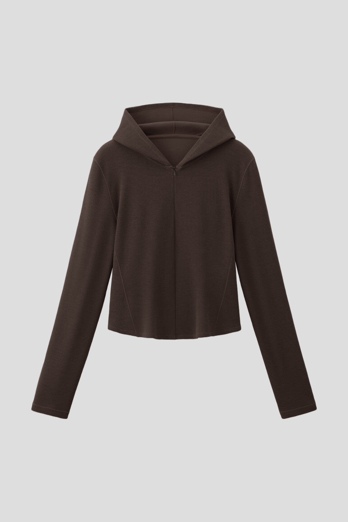 Women's High-Stretch Seamless Knit Hooded Base Layer Top EL025