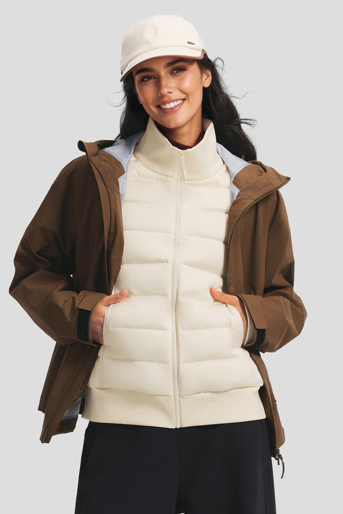 Doudoune hybride pour femme (chaleur moyenne) HD008