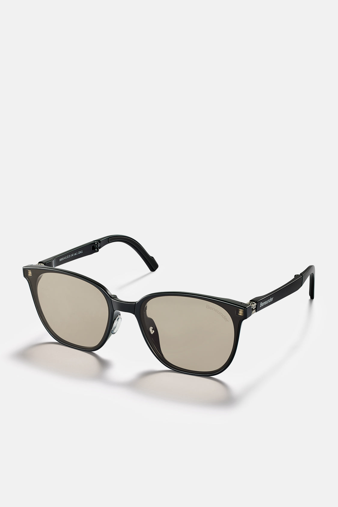 beneunder men's neonspace polarized folding sunglasses shades #color_black