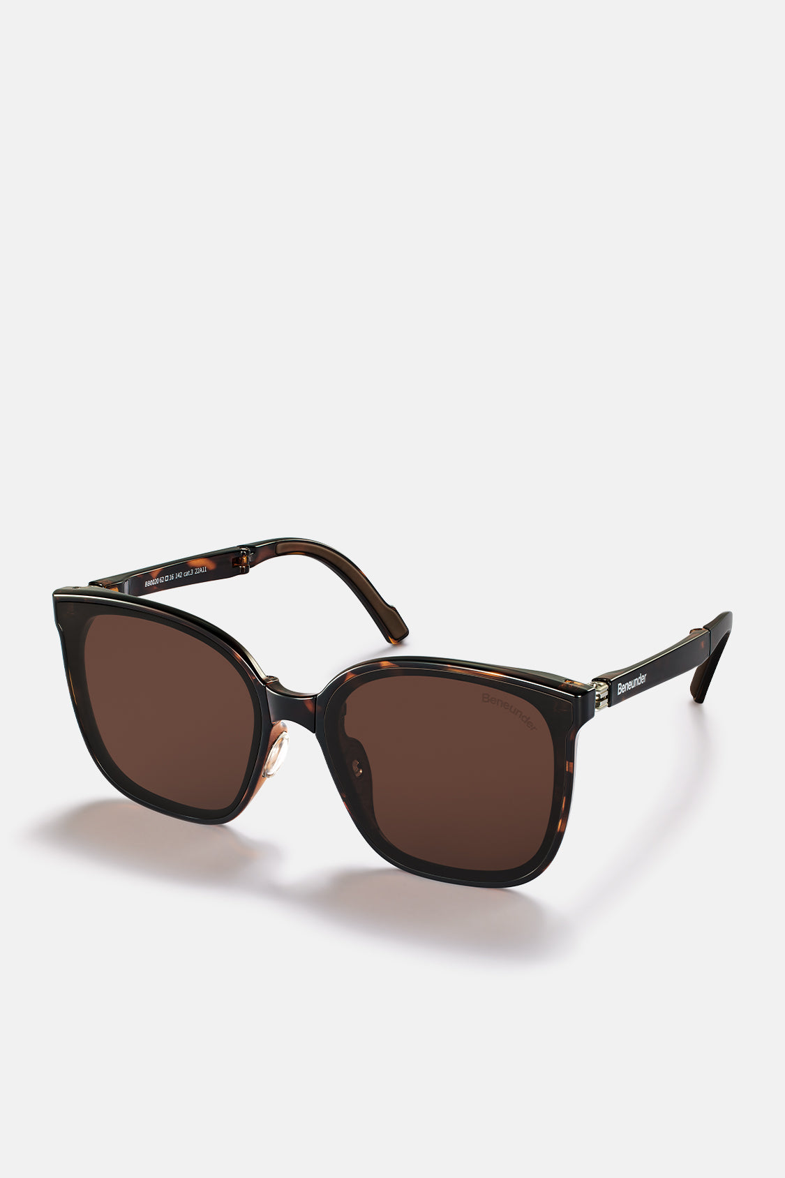 beneunder men's neonspace polarized folding sunglasses shades for women men #color_tortoiseshell tea