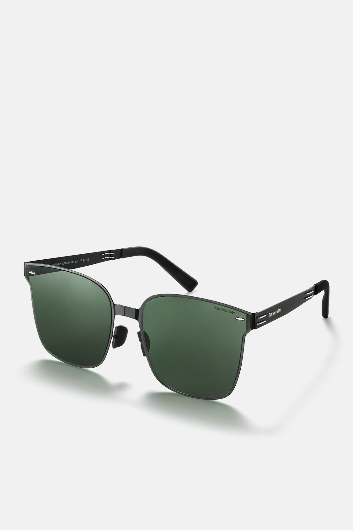 beneunder men's slimline polarized folding sunglasses shades #color_forest summit