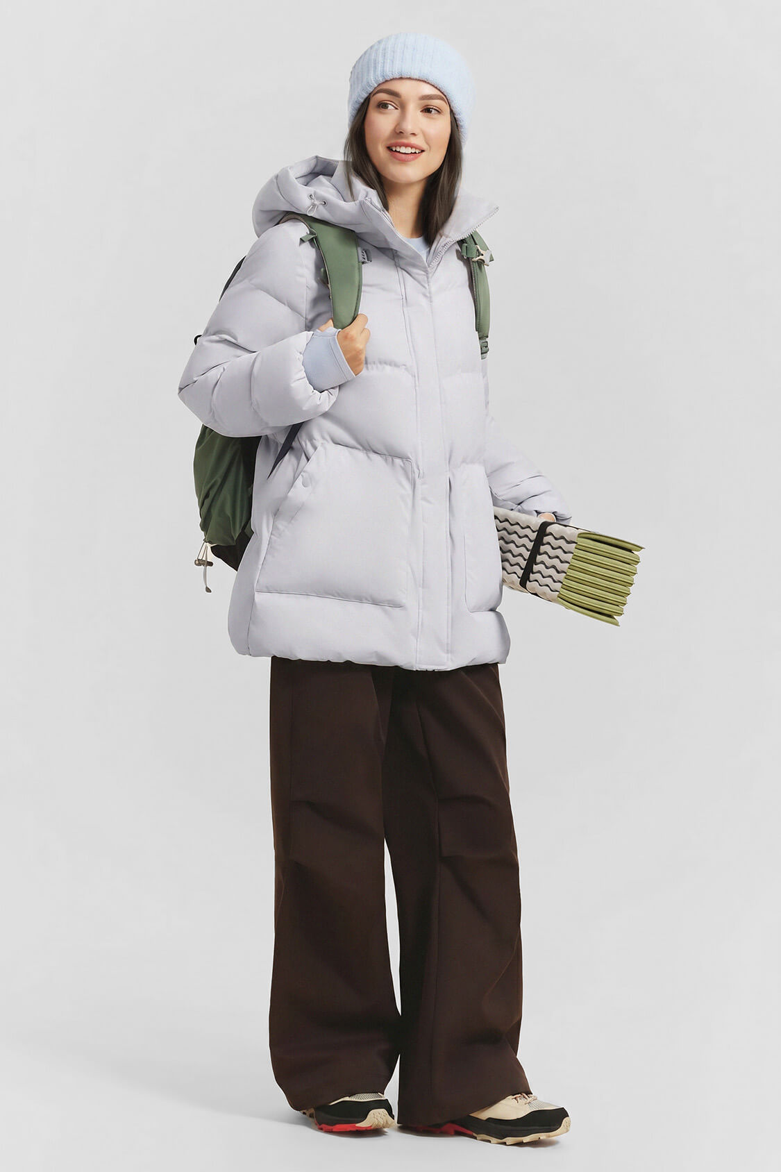 Women's Lofty Mid-Length Insulated Jacket (High Warmth) PF003