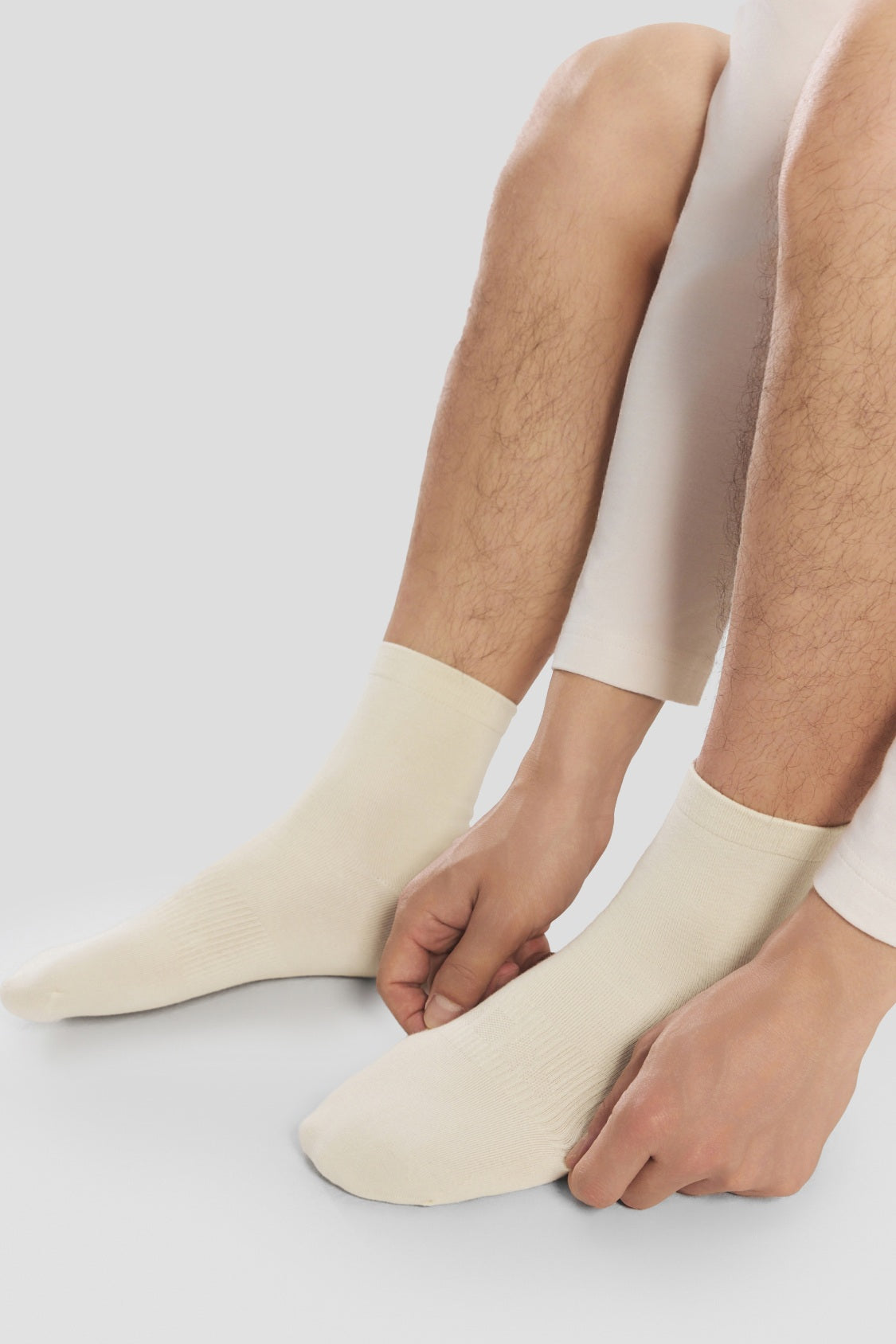 Unisex High-Stretch Cotton Crew Socks (4-Pack) EL039/EL041