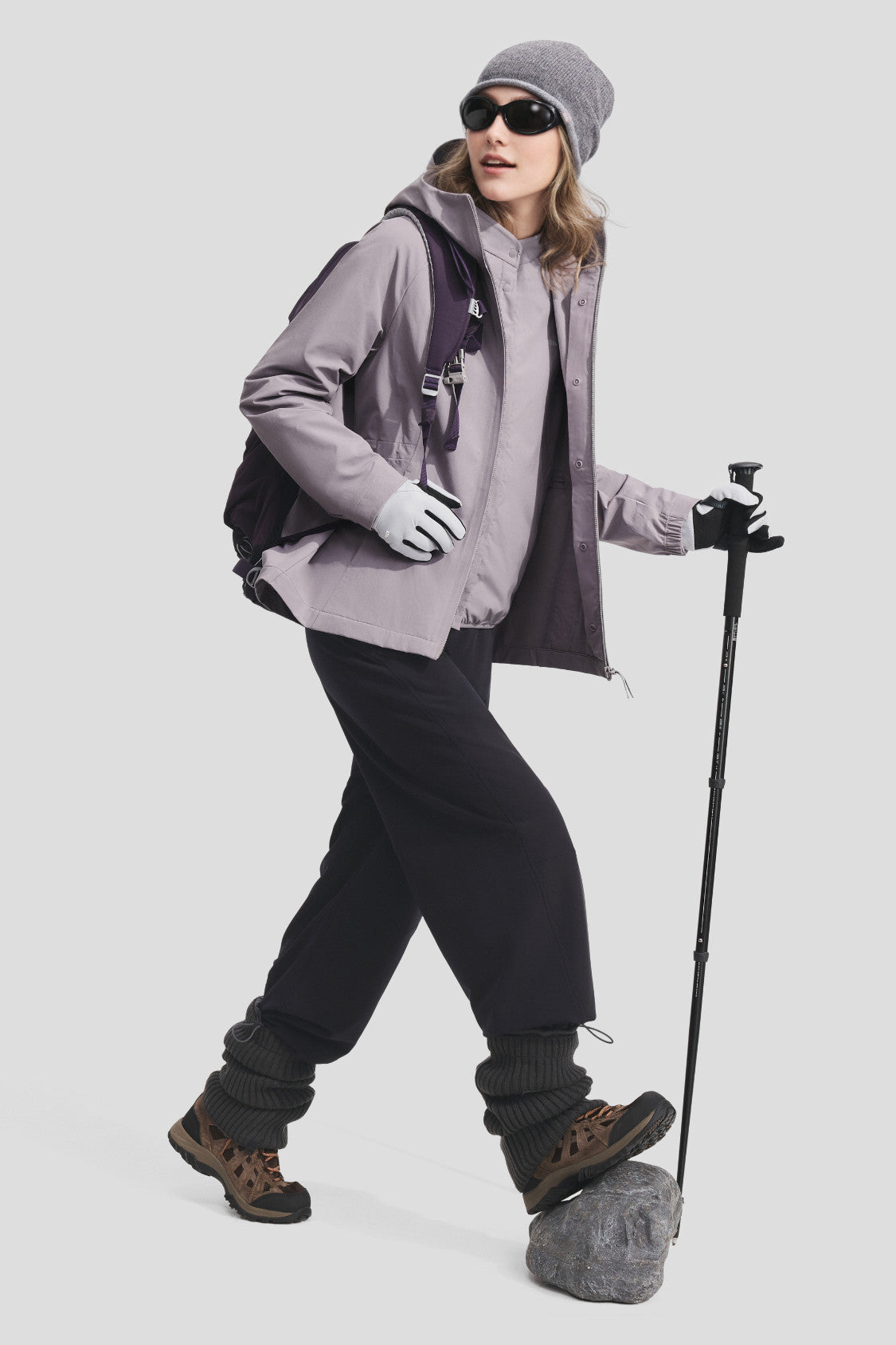 Women's 3-in-1 Ultra-Light Softshell Insulated Jacket (High Warmth) ST035