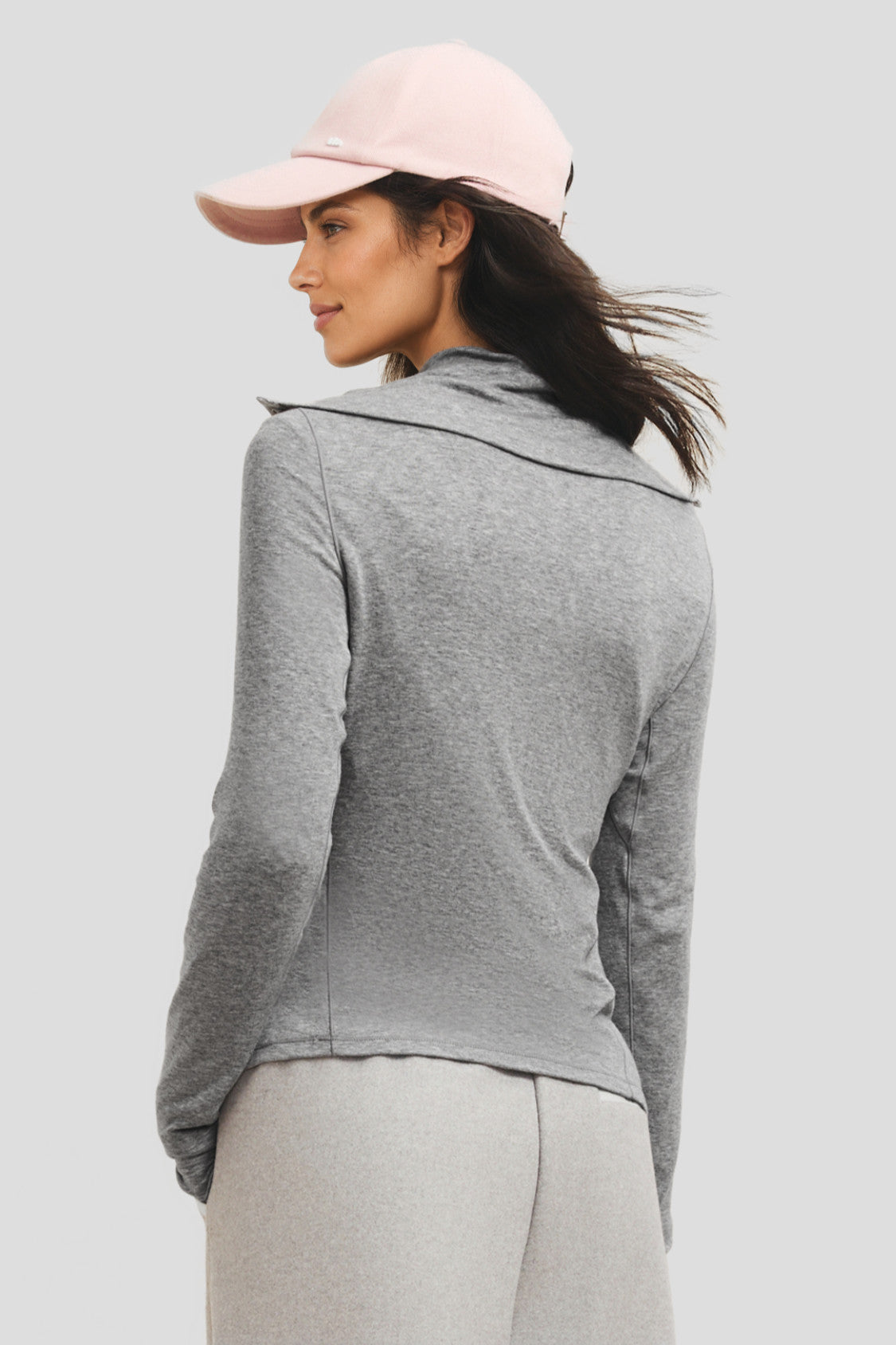 Women's Wool-Blend Collared Base Layer Top (Mid Warmth) HW001