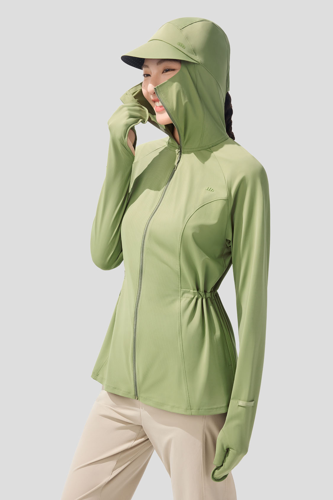 Full Protection Sun Jacket Waist-Cinched UPF2000+ AL823 - Sculpt