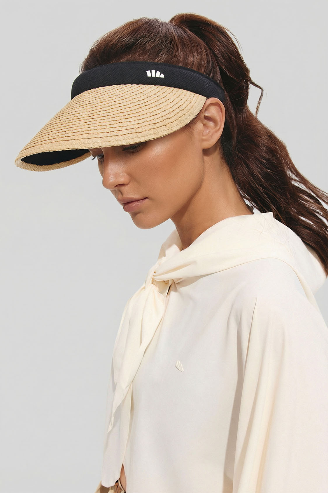 Women's Straw Sun Visor UPF 100+ BM562