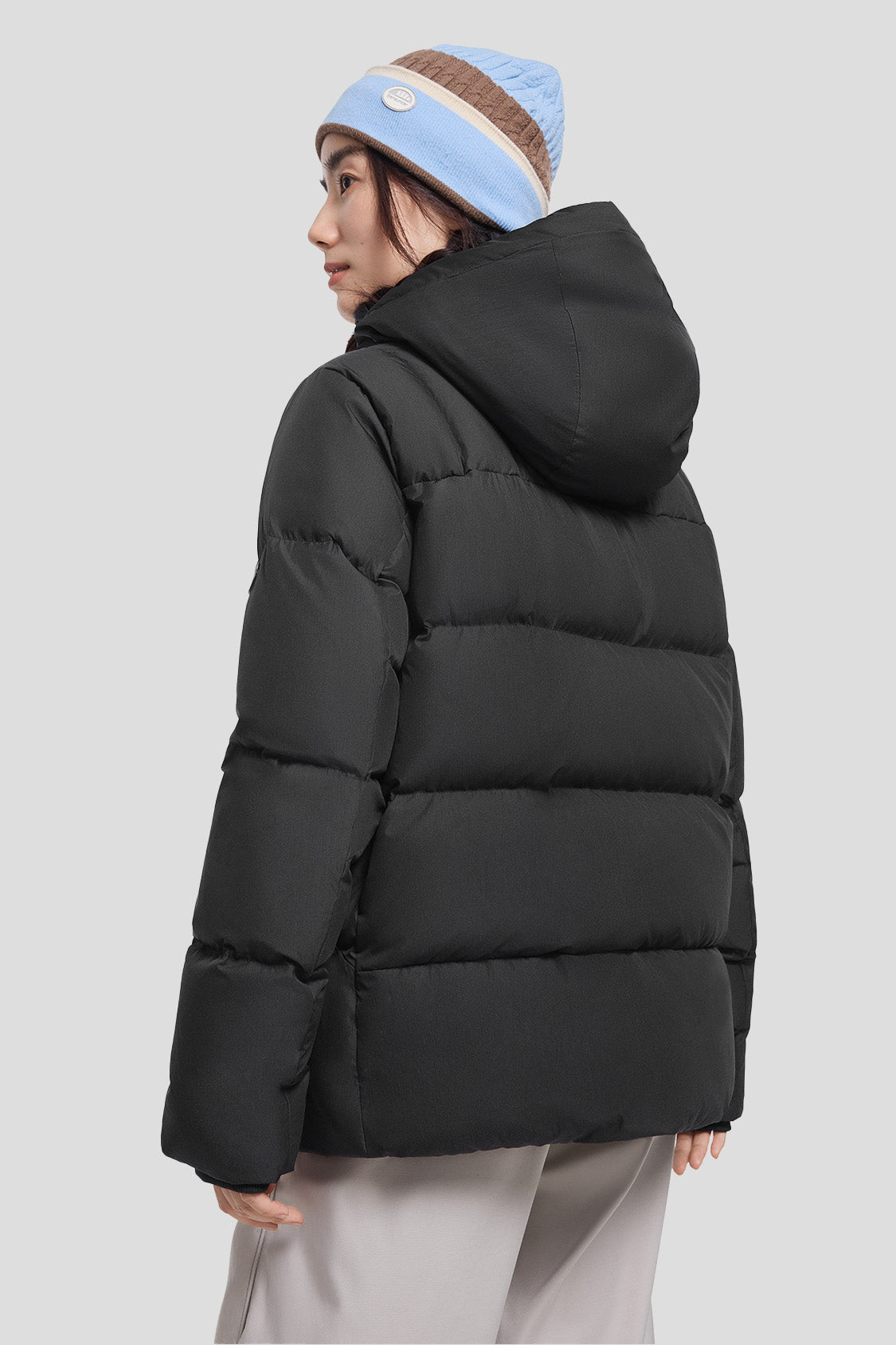 beneunder women's down jacket #color_black