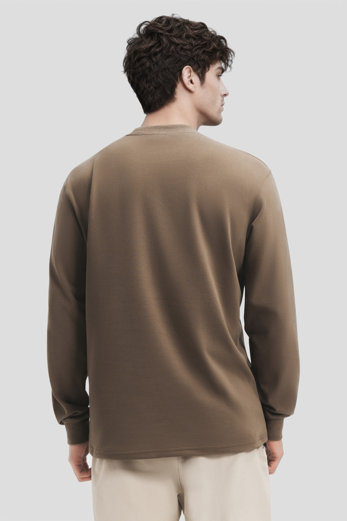 Unisex Stretch Fleece Long-Sleeve T-Shirt (Mid Warmth) PM043