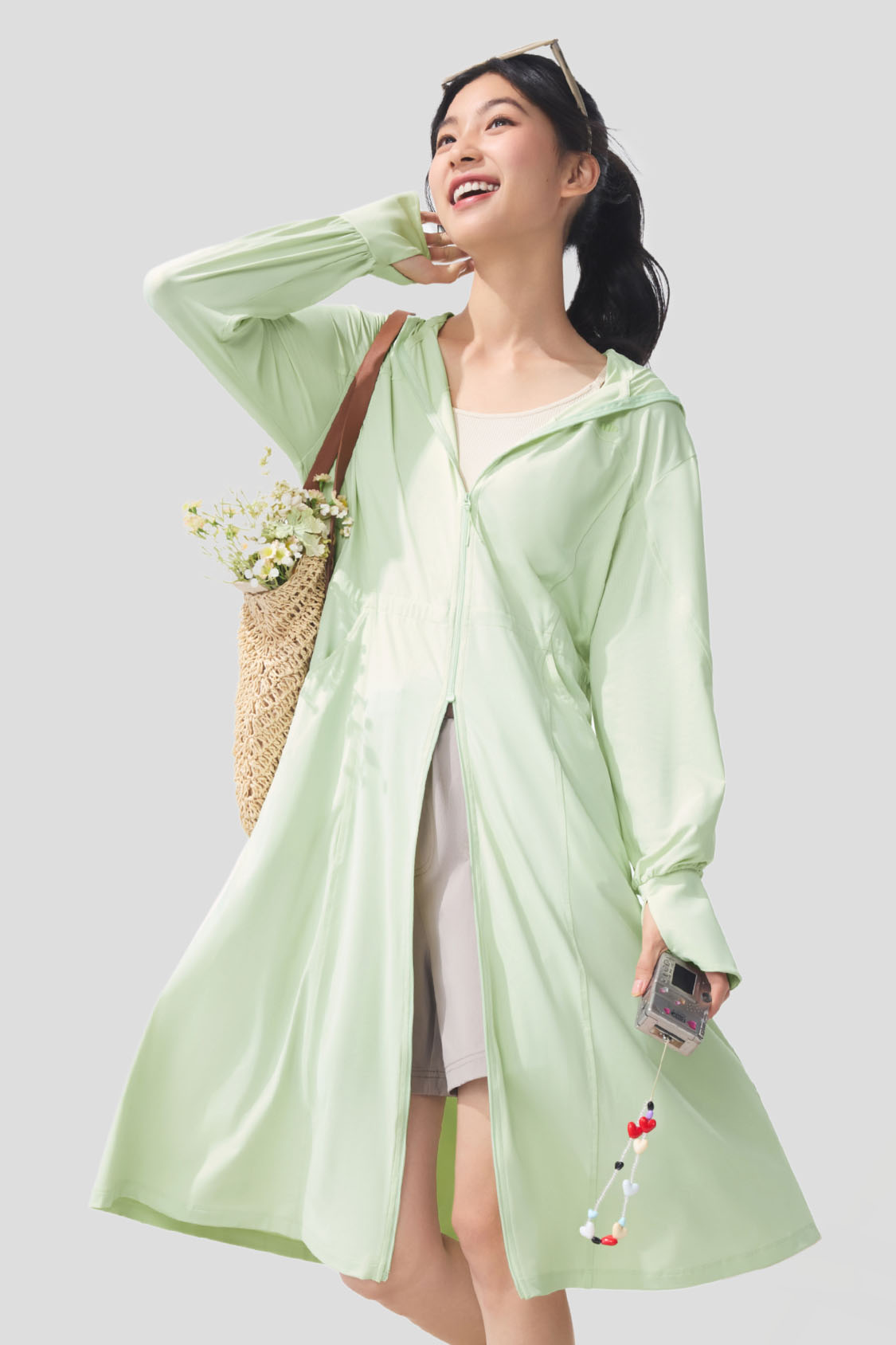 Ease - Women's Full Protection Loose Long Sun Jacket UPF2000+ AL824