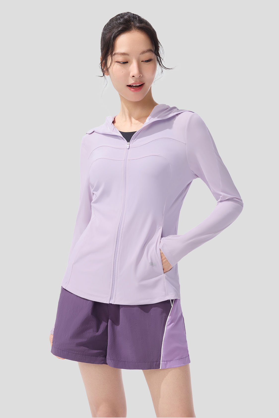 beneunder women's sun protection jacket #color_purple