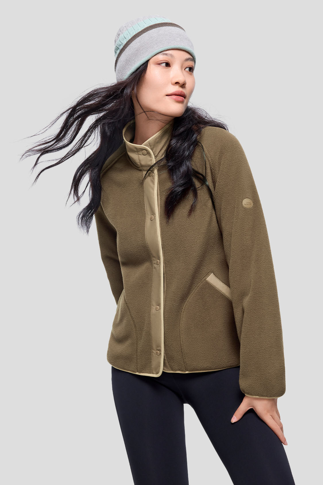 beneunder women's light jacket #color_truffle brown