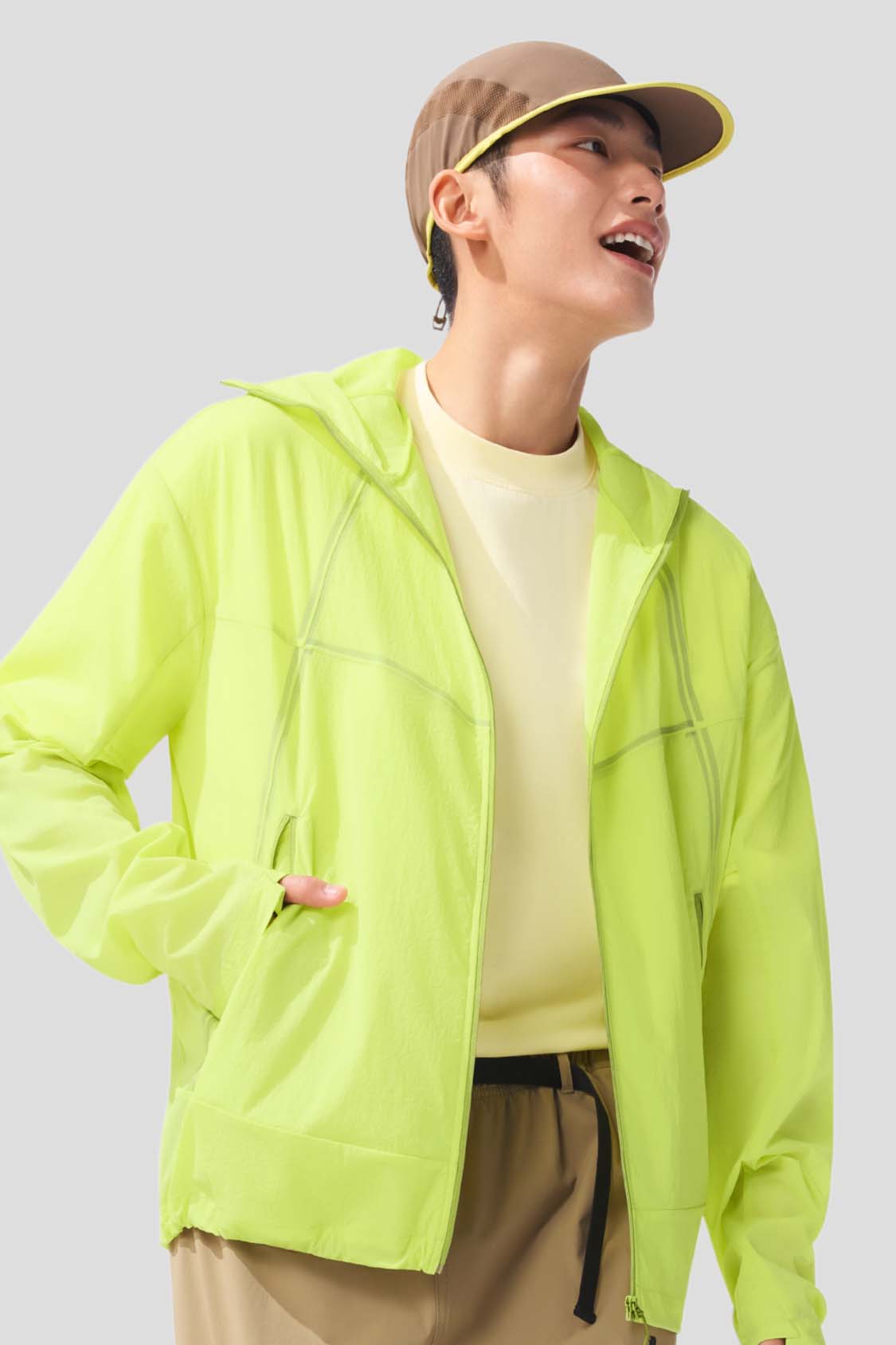 beneunder men's jacket #color_green