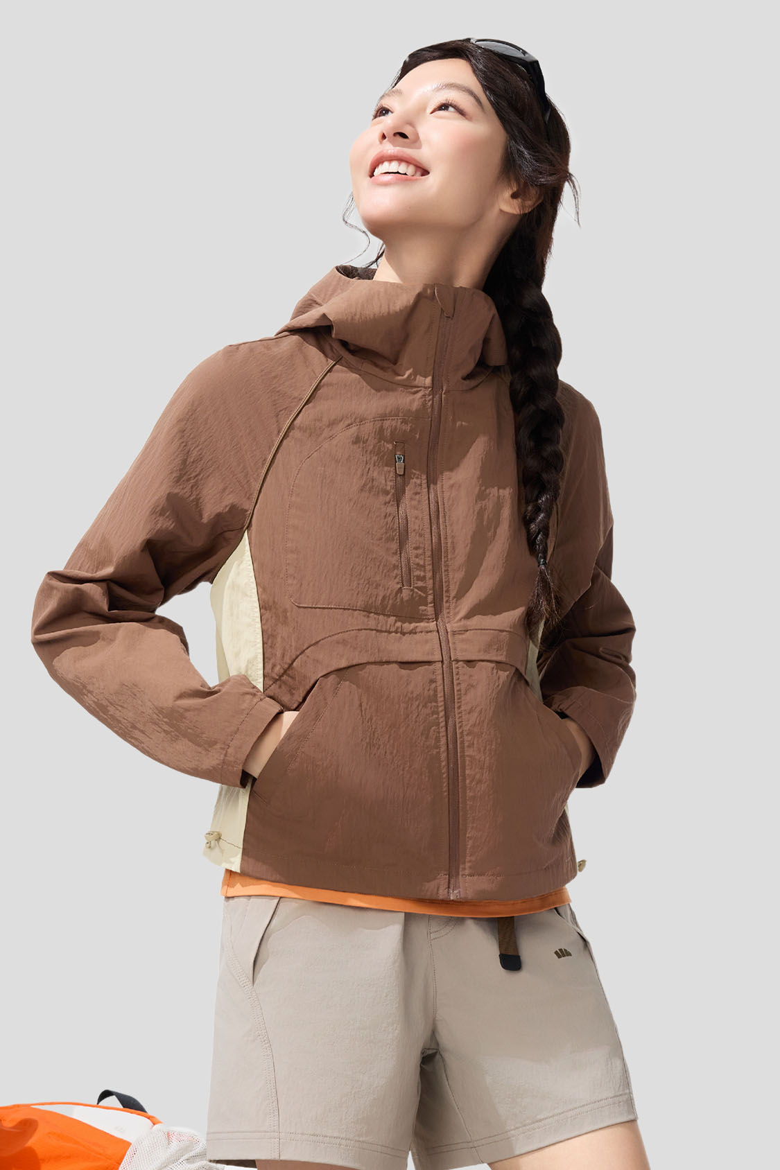 beneunder women's jacket #color_brown - coffee