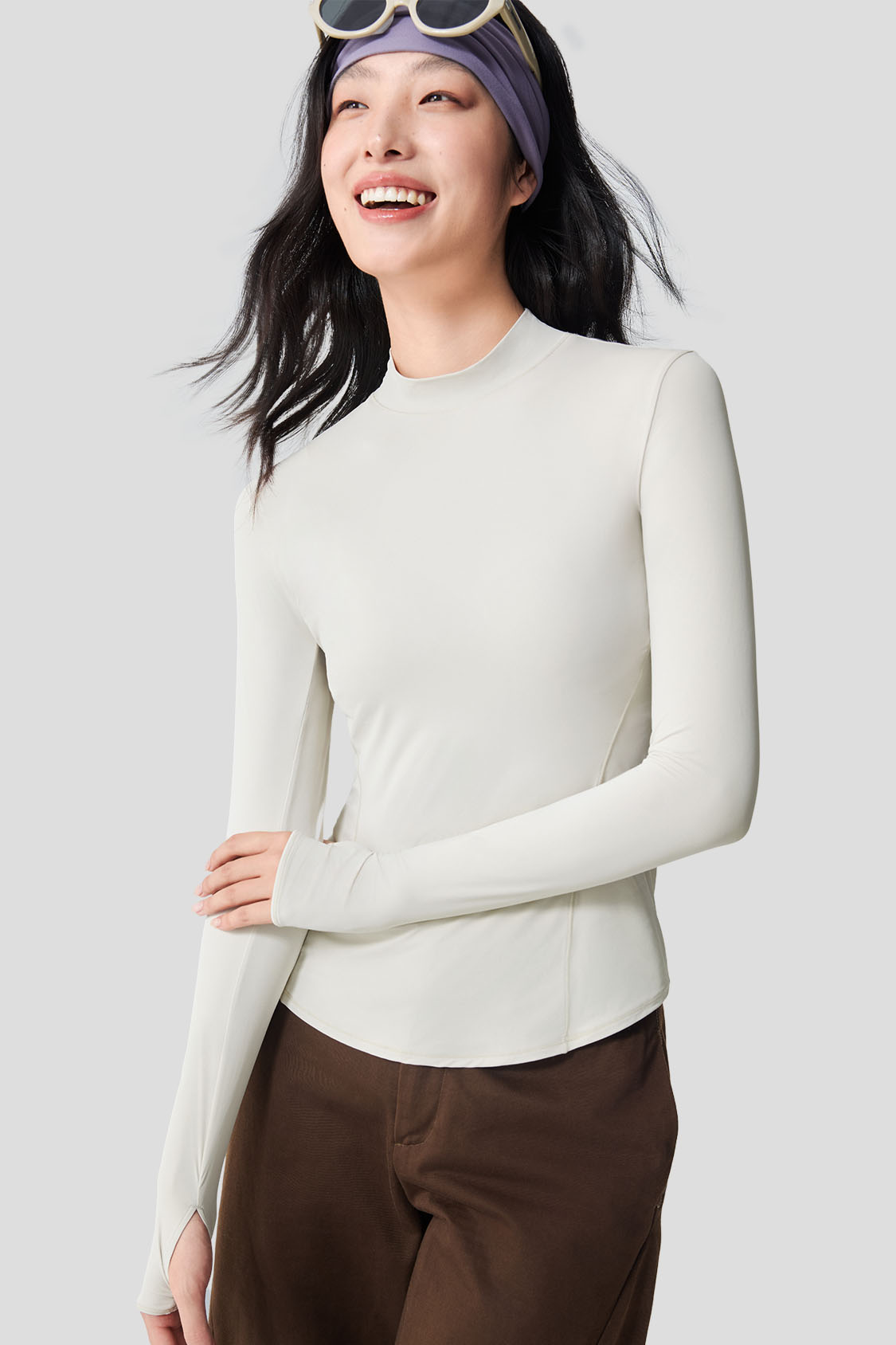 beneunder women's base layer #color_white