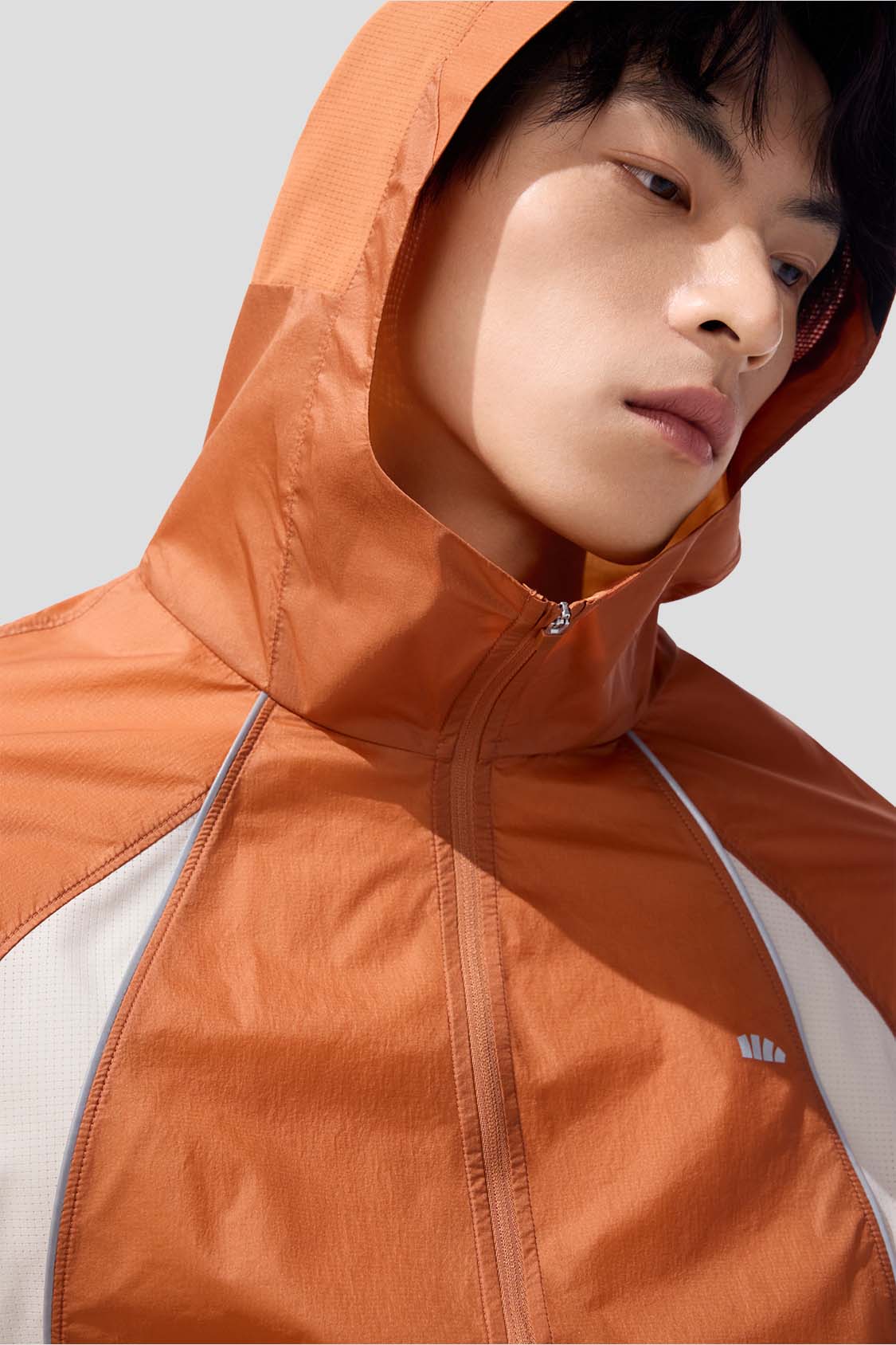 beneunder men's sun protection jacket #color_orange