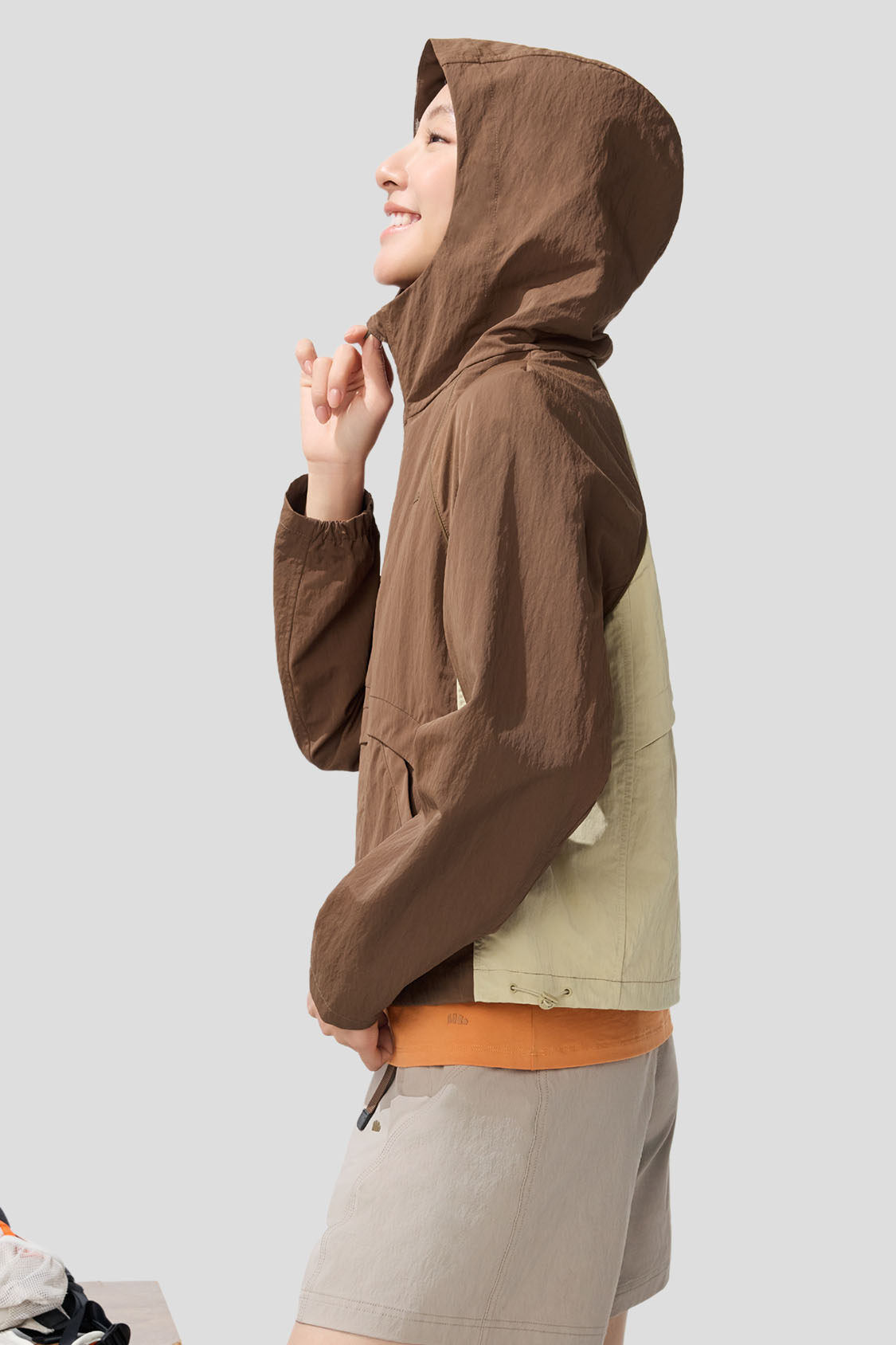 beneunder women's jacket #color_brown - coffee