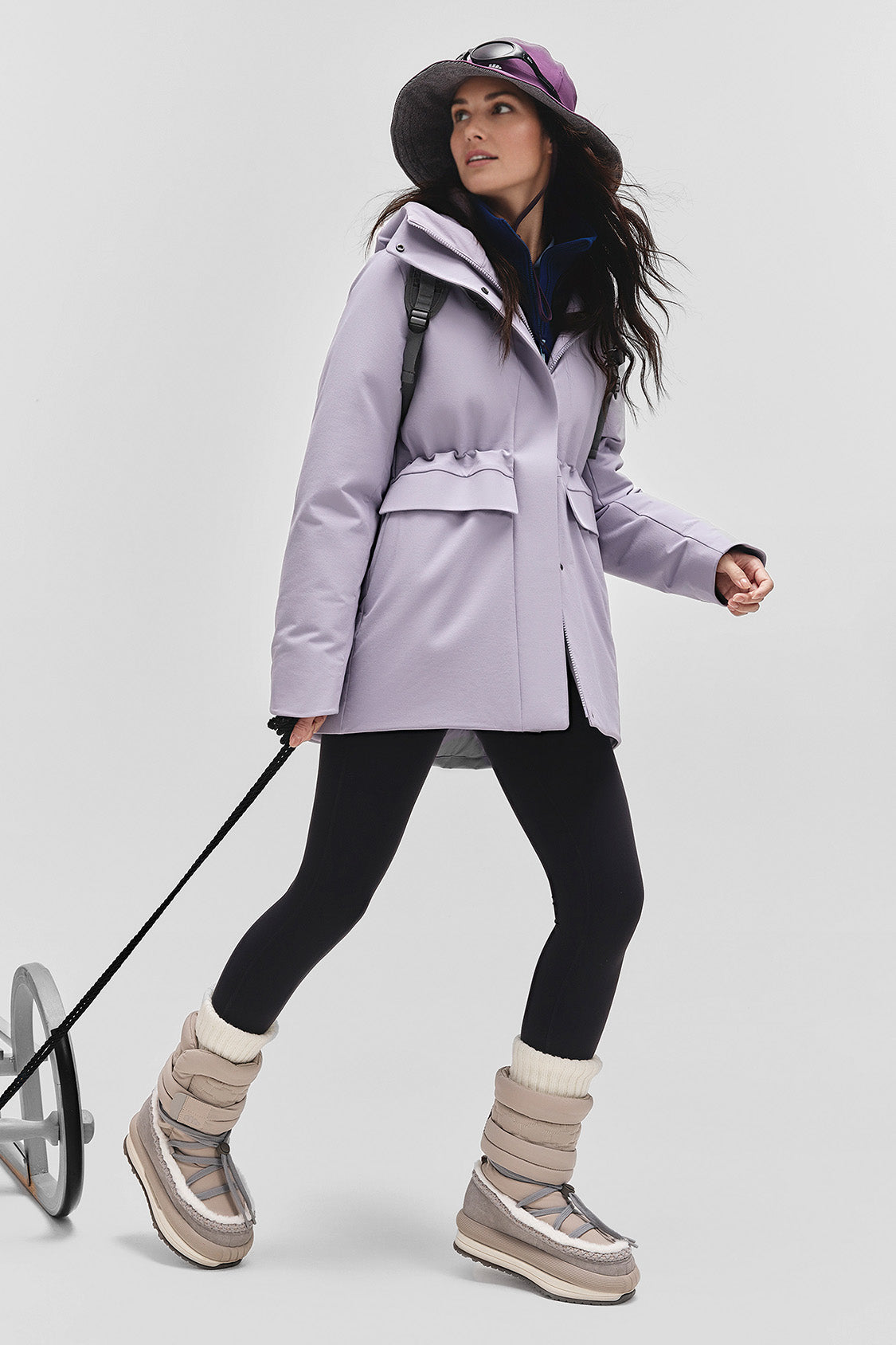 StormCurve – Women’s Windproof Waist-Cinched Down Coat (Mid-Length, Extreme Warmth)