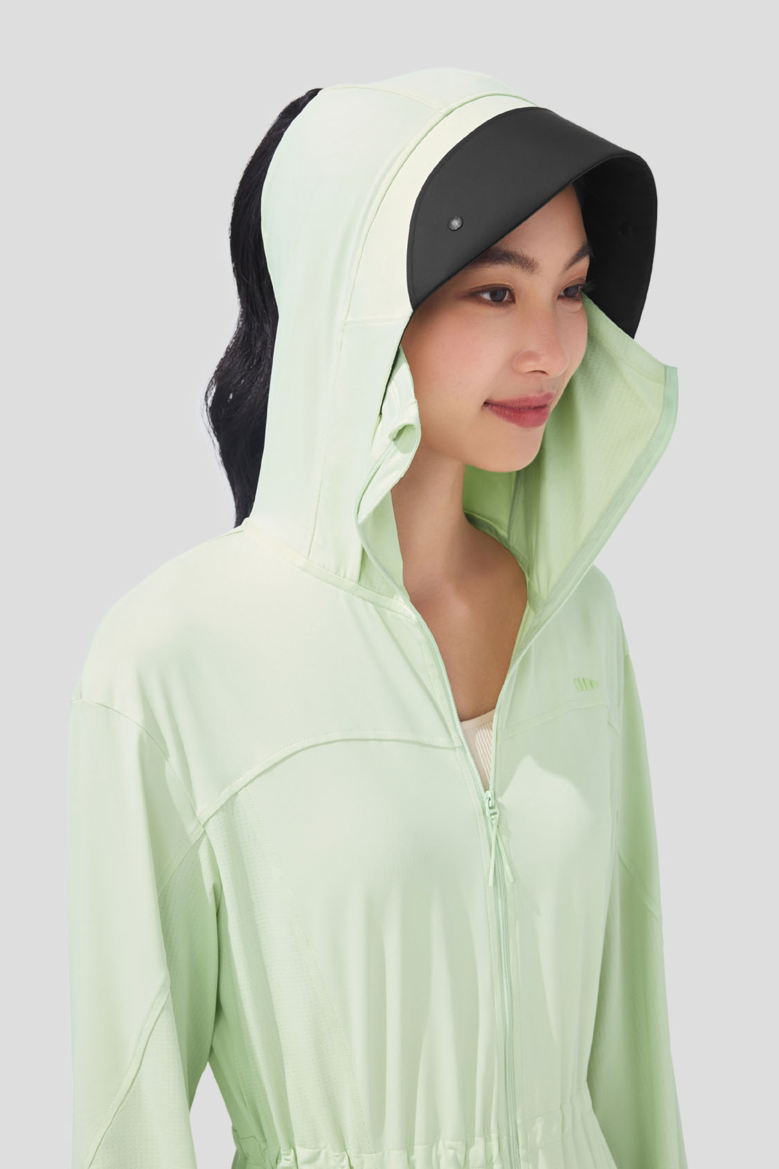 beneunder women's sun protection jacket #color_green