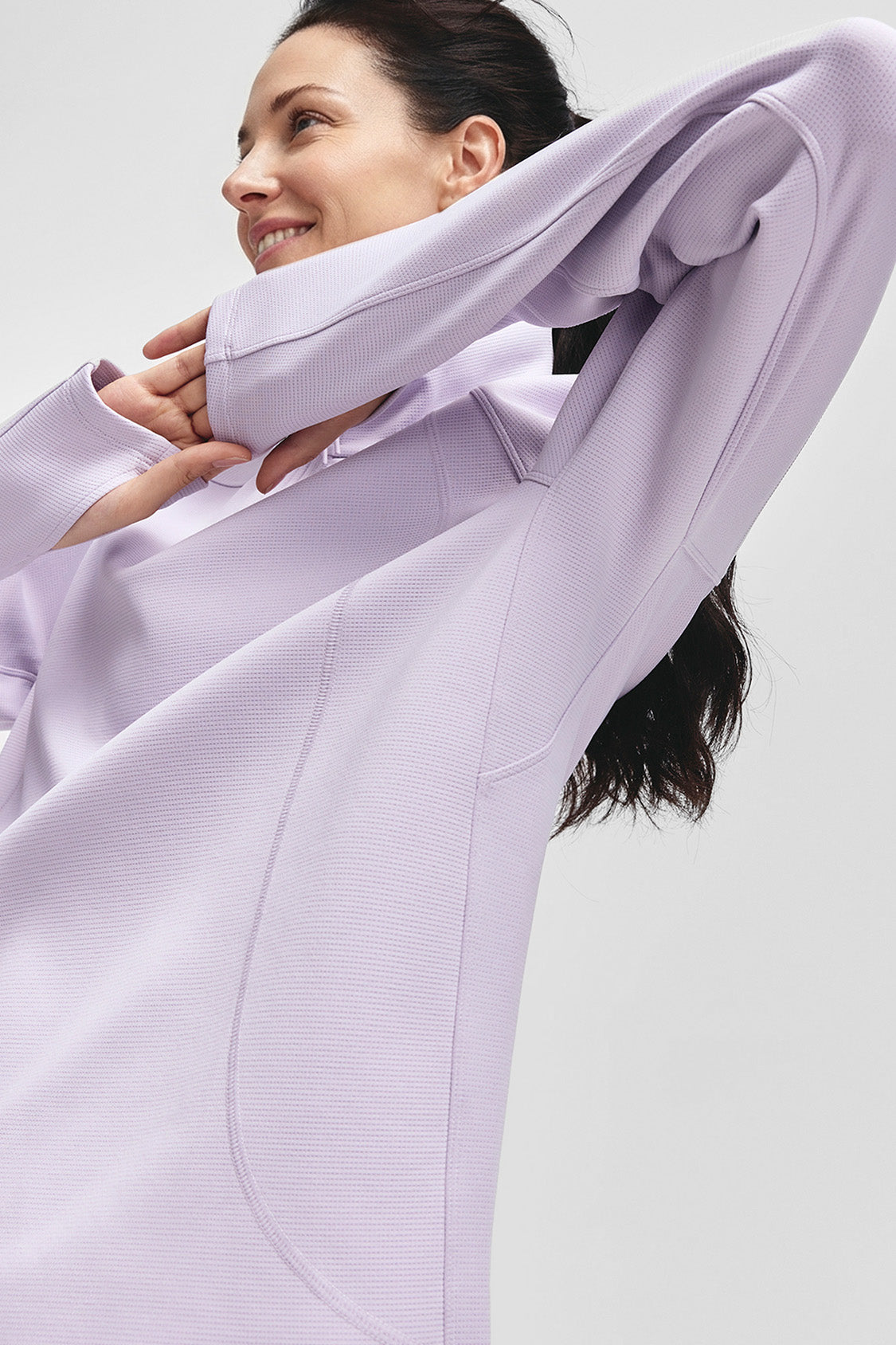 FlexWarm – Women’s High-Stretch Fleece-Feel Half-Zip Long Sleeve Top (Light Warmth)