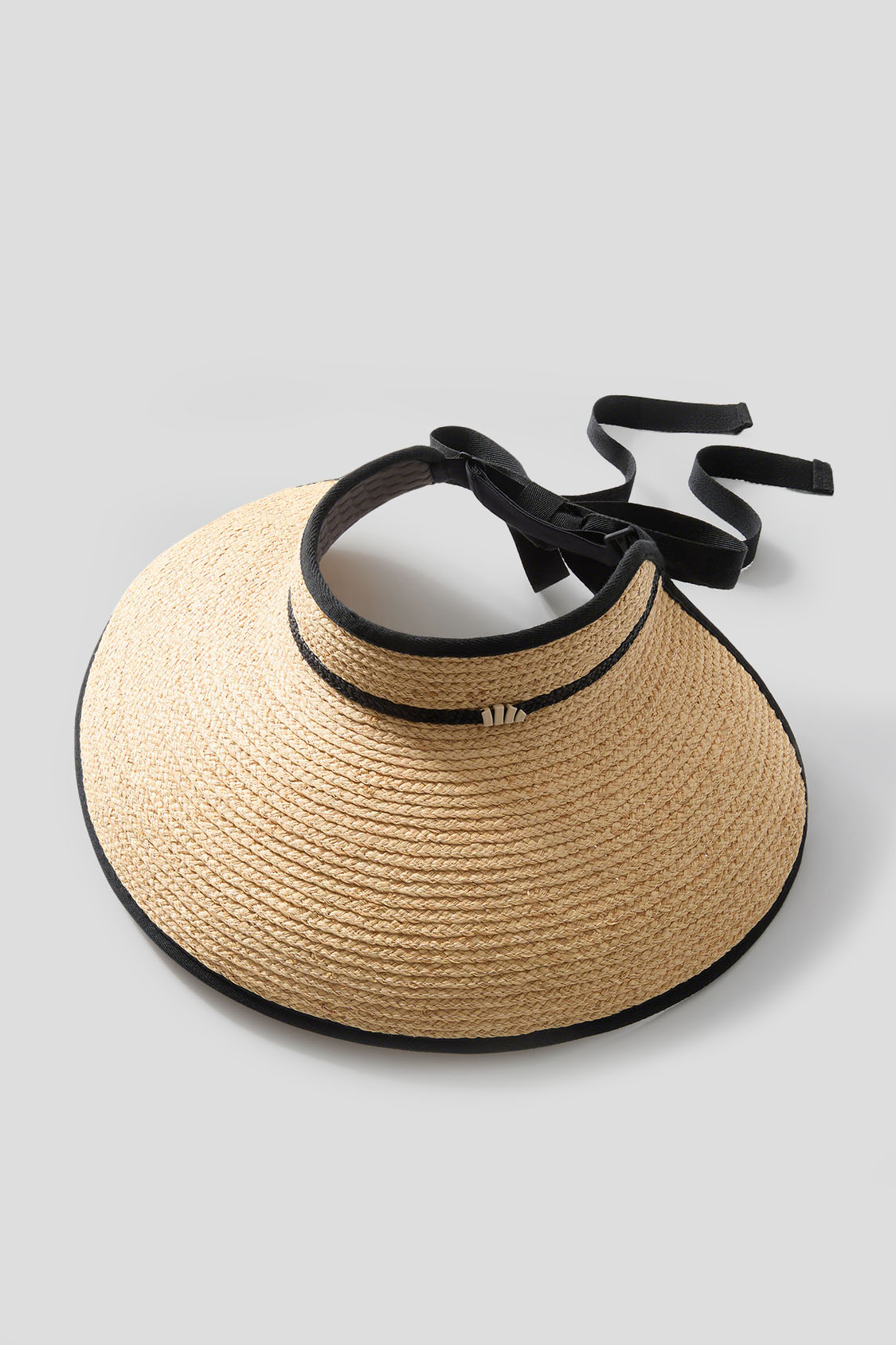 Straw Visor for Women, UPF 50+ Wide Brim Packable Hat for Summer UL558