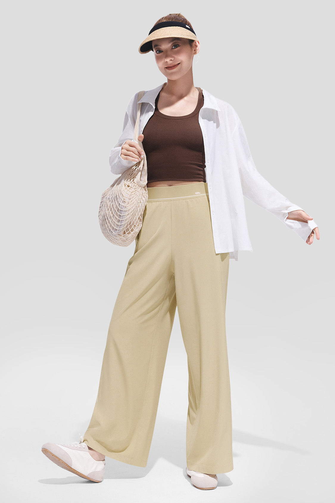 Women's Cooling Quick-Dry Wide Leg Pants UPF 50+ AL001
