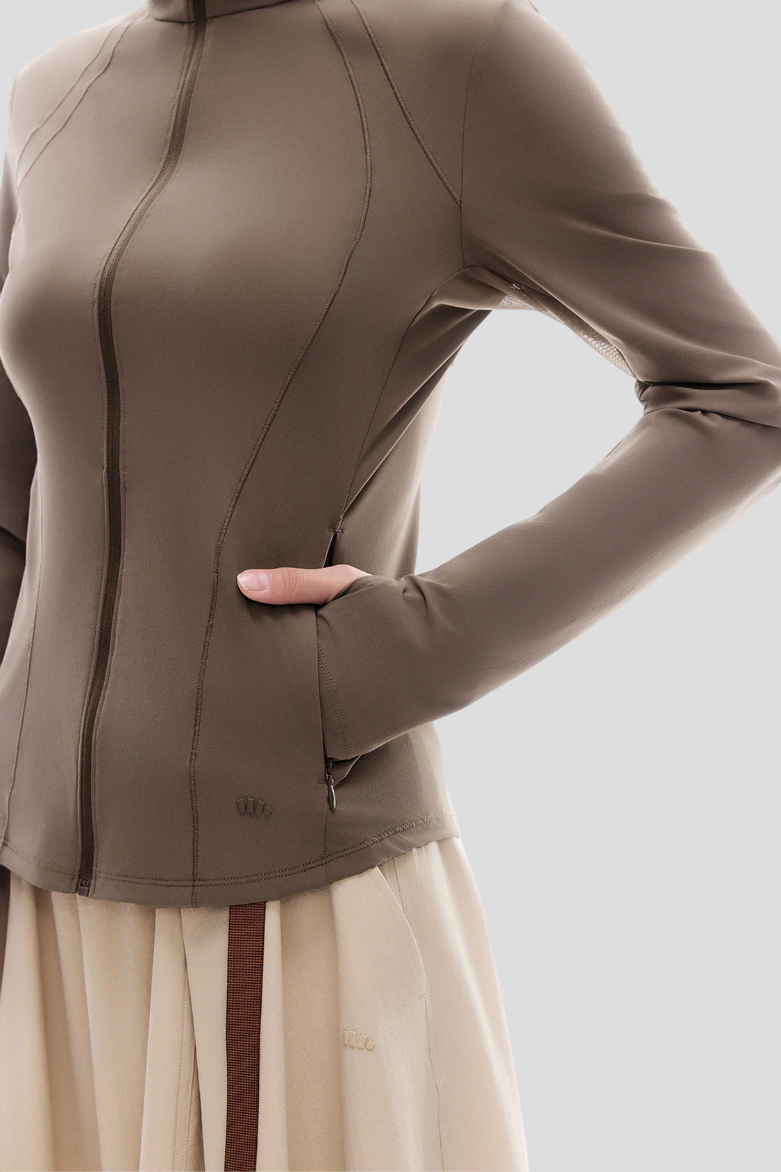 Women's Slim-Fit Sun Protection Jacket with Stand Collar UPF 50+ AL013