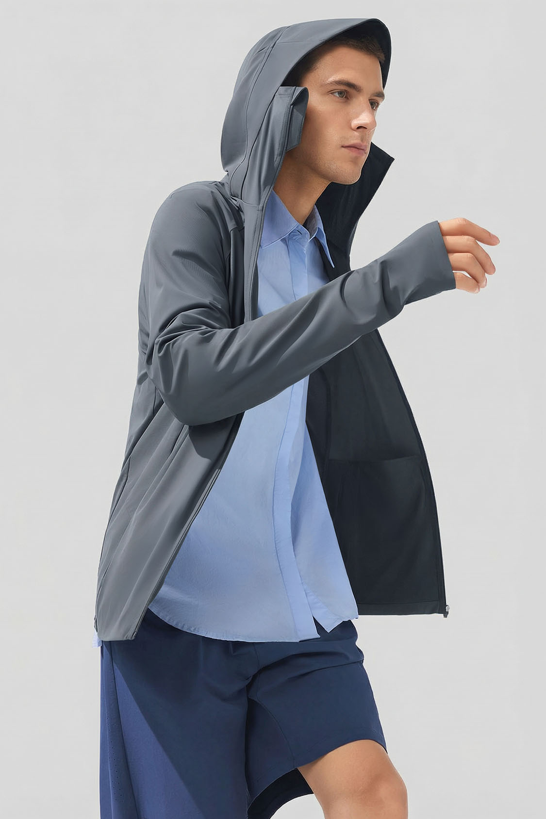 Summit - 男士透气凉爽防晒夹克 UPF100+