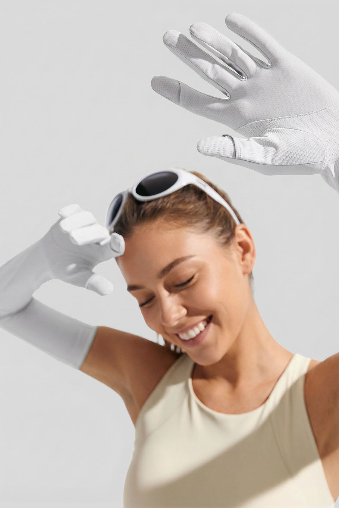 Women's Cooling Sun Protection Gloves UPF 50+ AL361