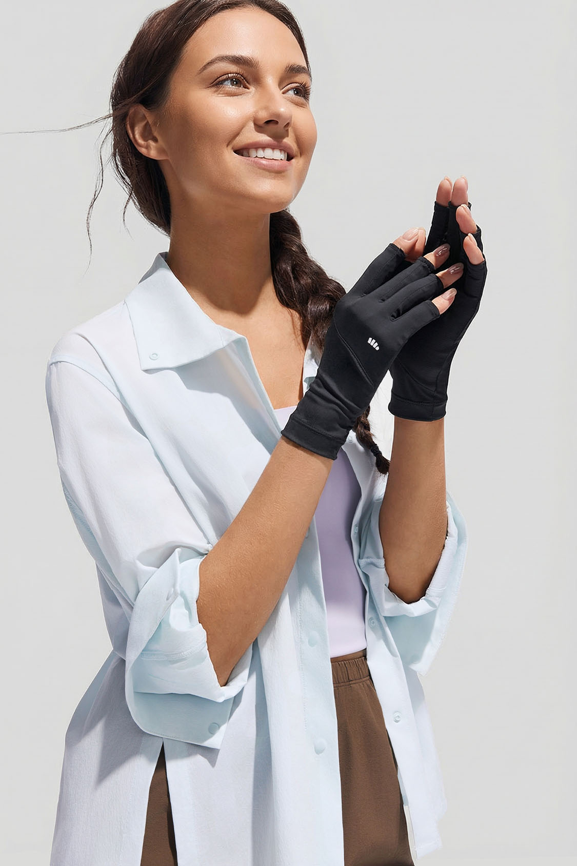 Women's Cooling Sun Protection Gloves UPF 50+ AL365