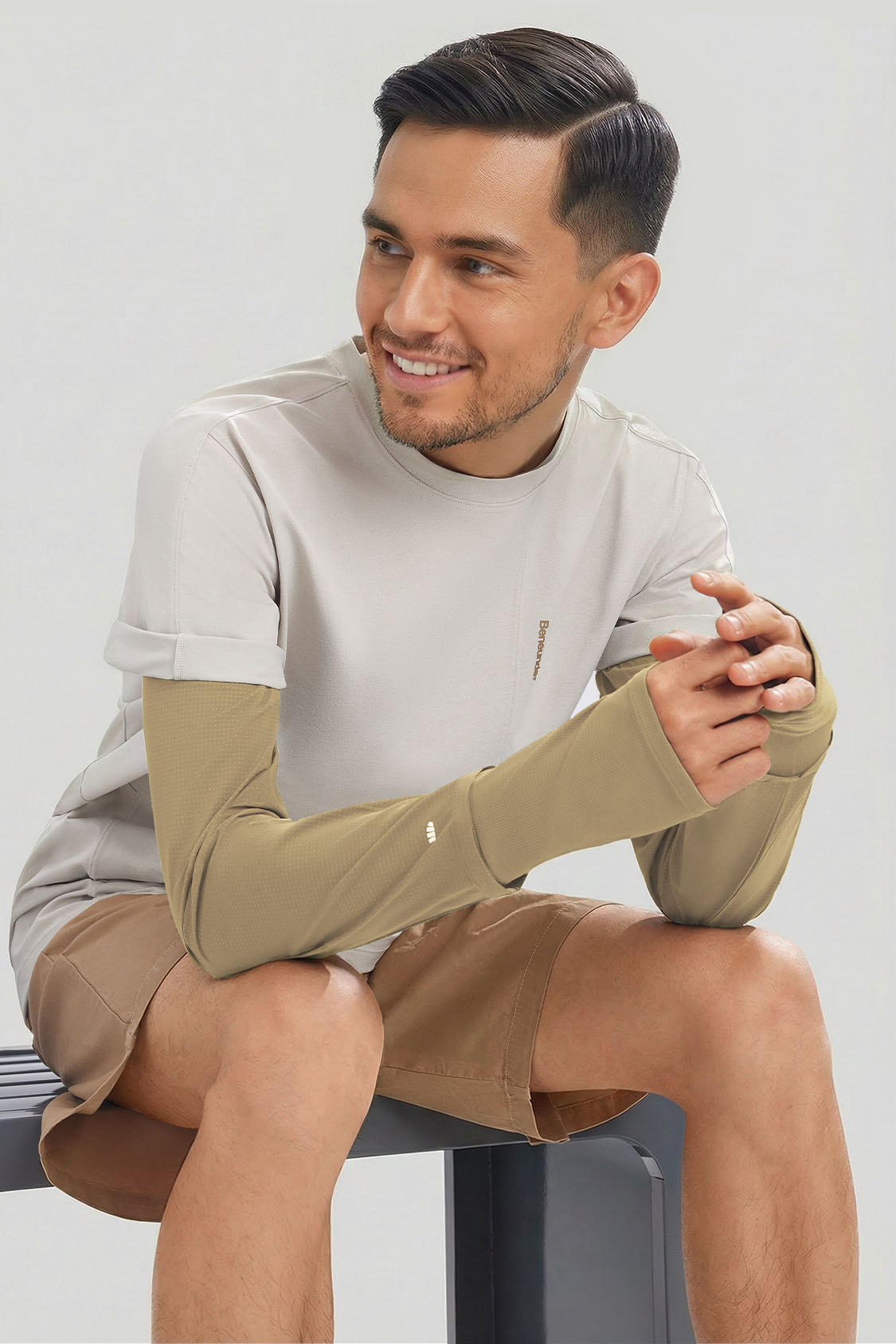 Men's Breathable Sun Protection Arm Sleeves UPF 50+ AS017