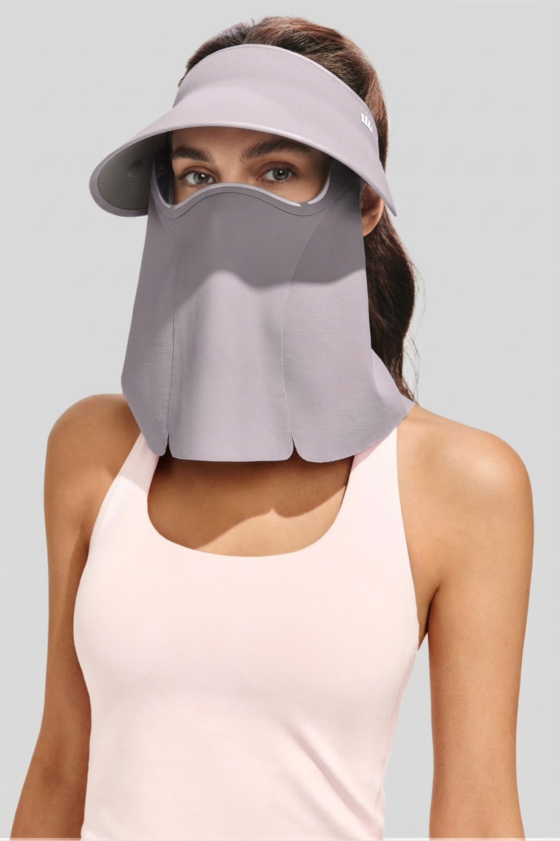 Sun Visor for Women with A Detachable Magnetic Face Mask, UPF 50+