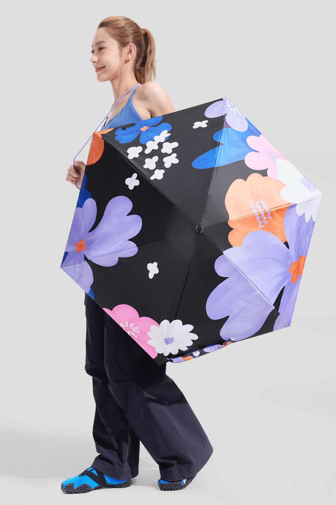 折叠 - 五折防晒伞 UPF50+