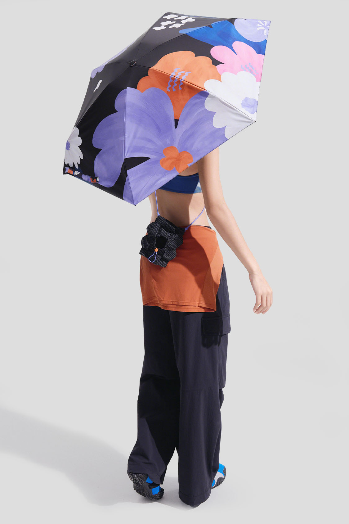 折叠 - 五折防晒伞 UPF50+