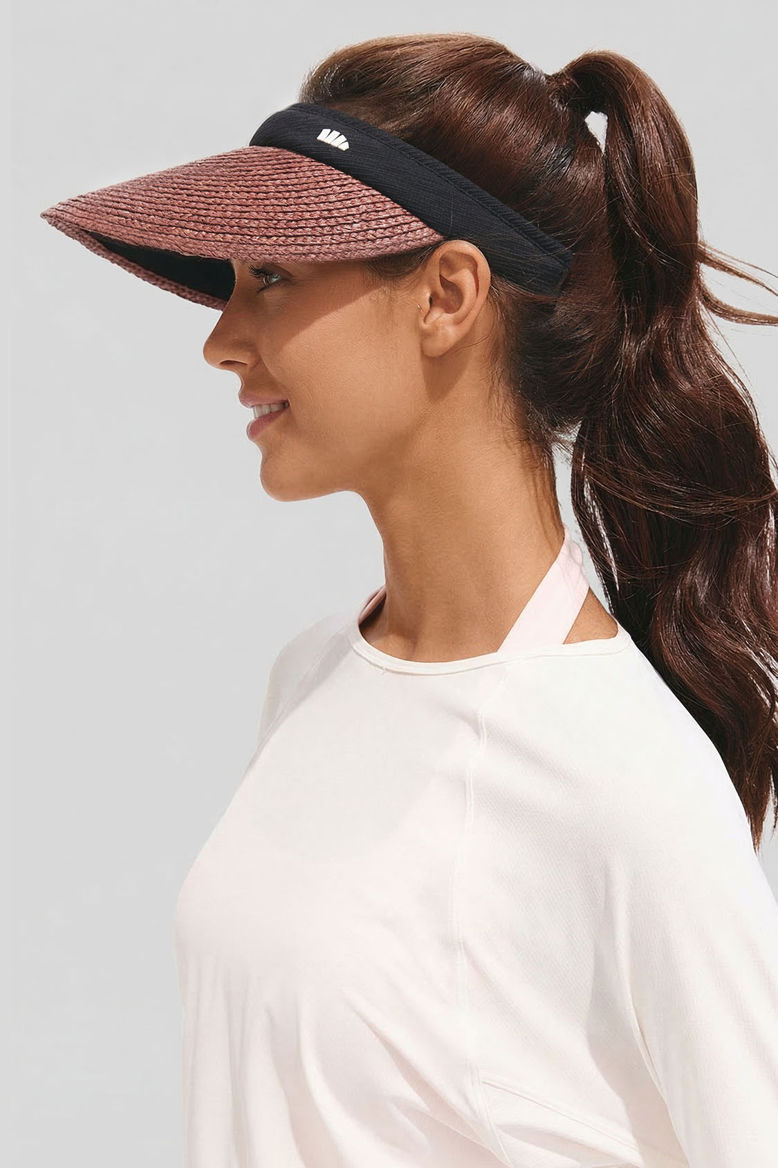 Women's Straw Sun Visor UPF 100+ BM562