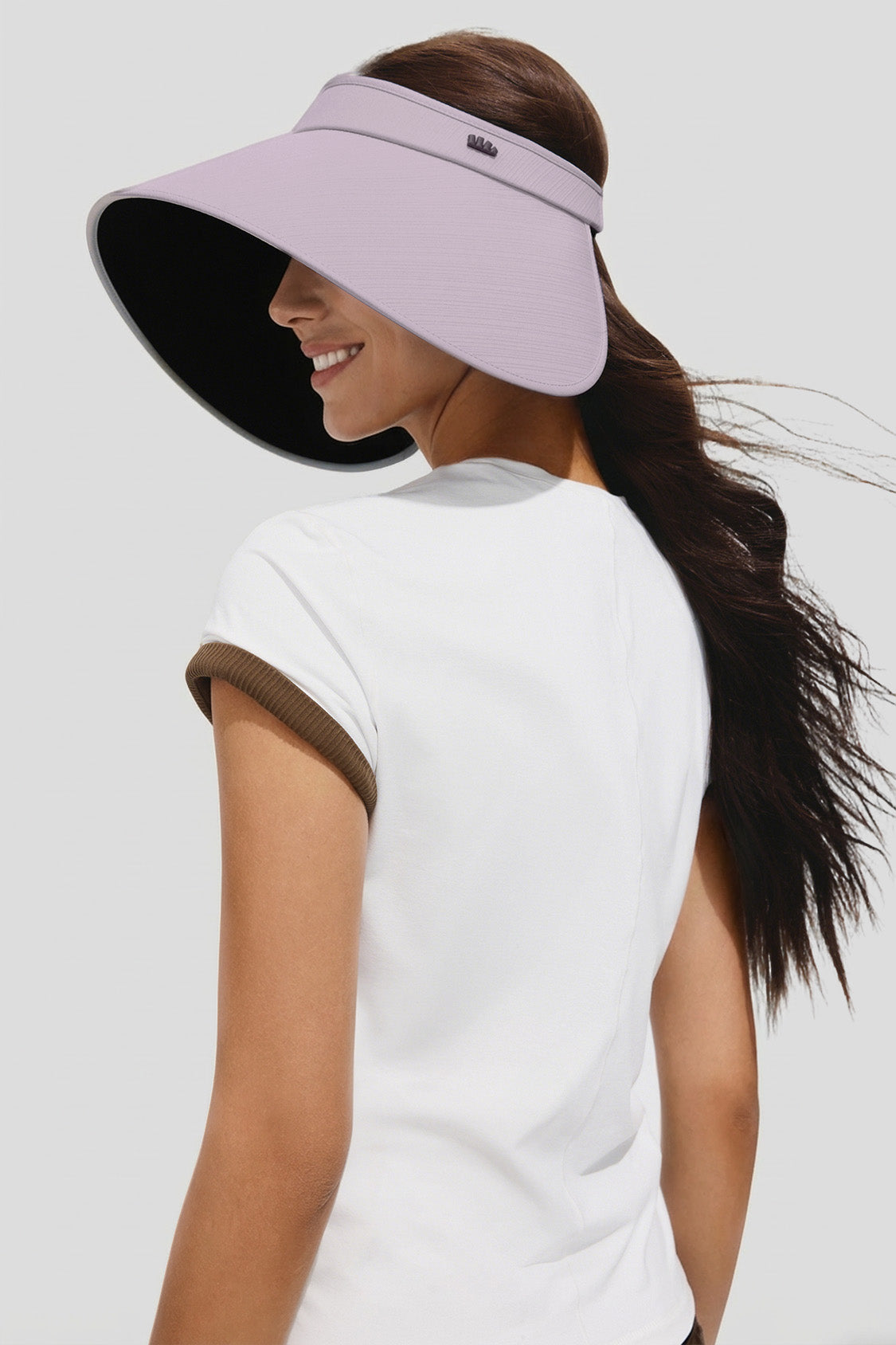 Women's Ultra Wide Brim Bonnet-Style Visor UPF100+ BM563