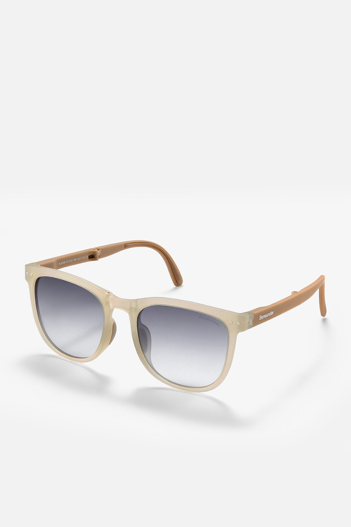 beneunder men's dawn polarized folding sunglasses shades #color_ash coconut