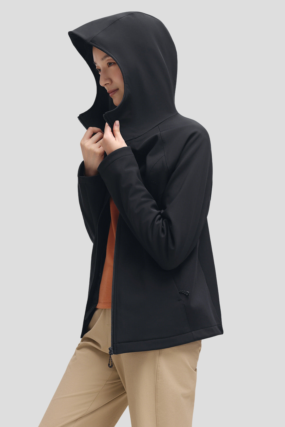 beneunder tritherm – women’s 3-in-1 hybrid insulated softshell jacket (extra warm) #color_black