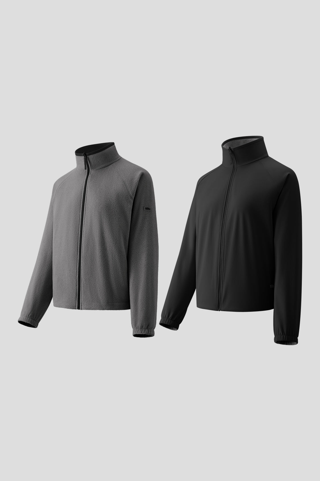 Women's Reversible Stand-Collar Micro Fleece Jacket (Mid Warmth) PM031