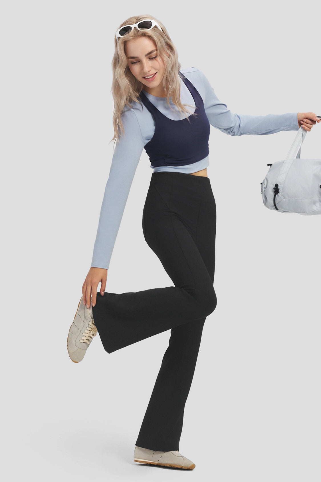 Women's High-Stretch Slight Flare Pants (High Warmth) EL015